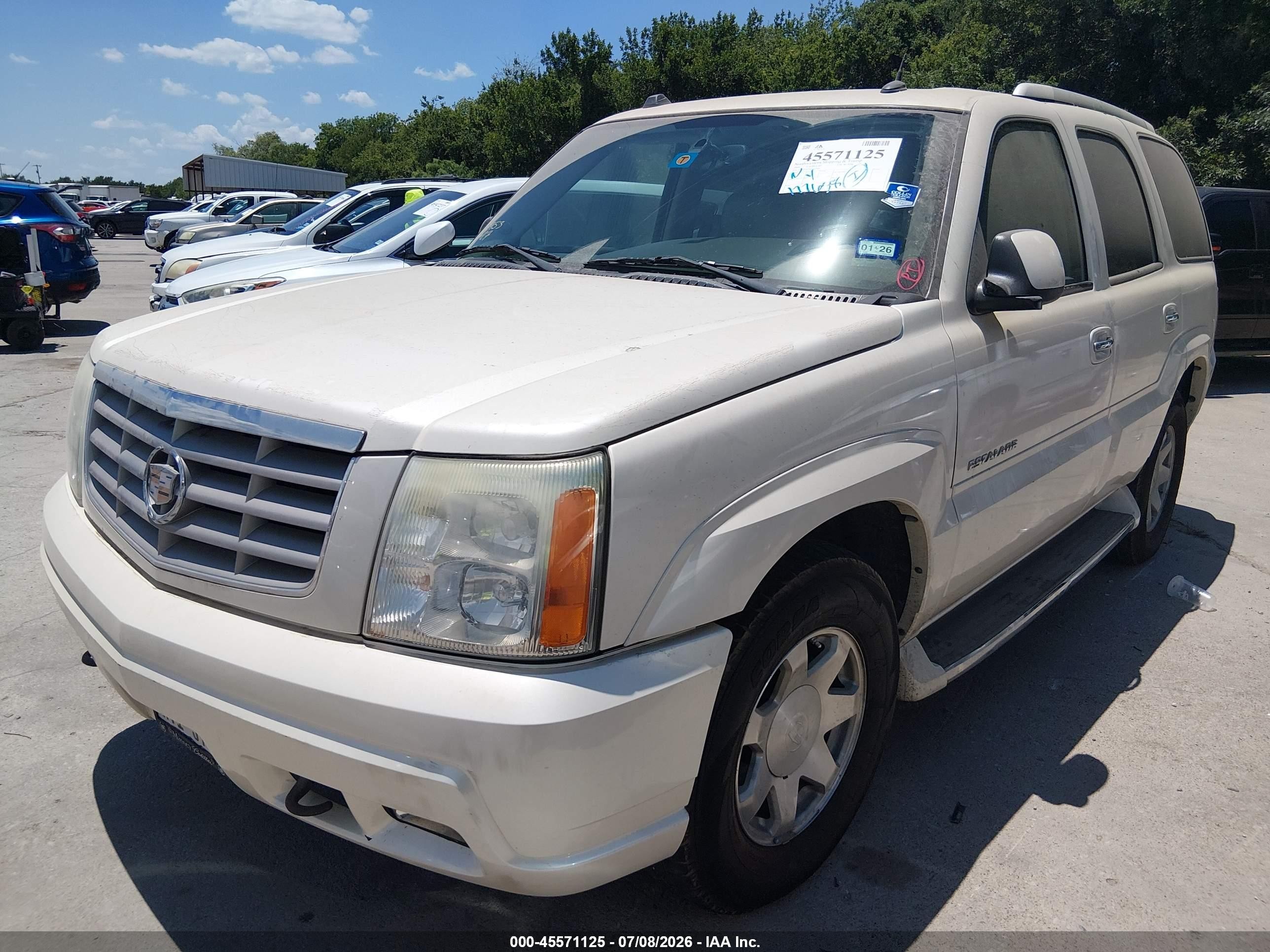 2004 Cadillac Escalade Standard White vin: 1GYEC63T64R207560