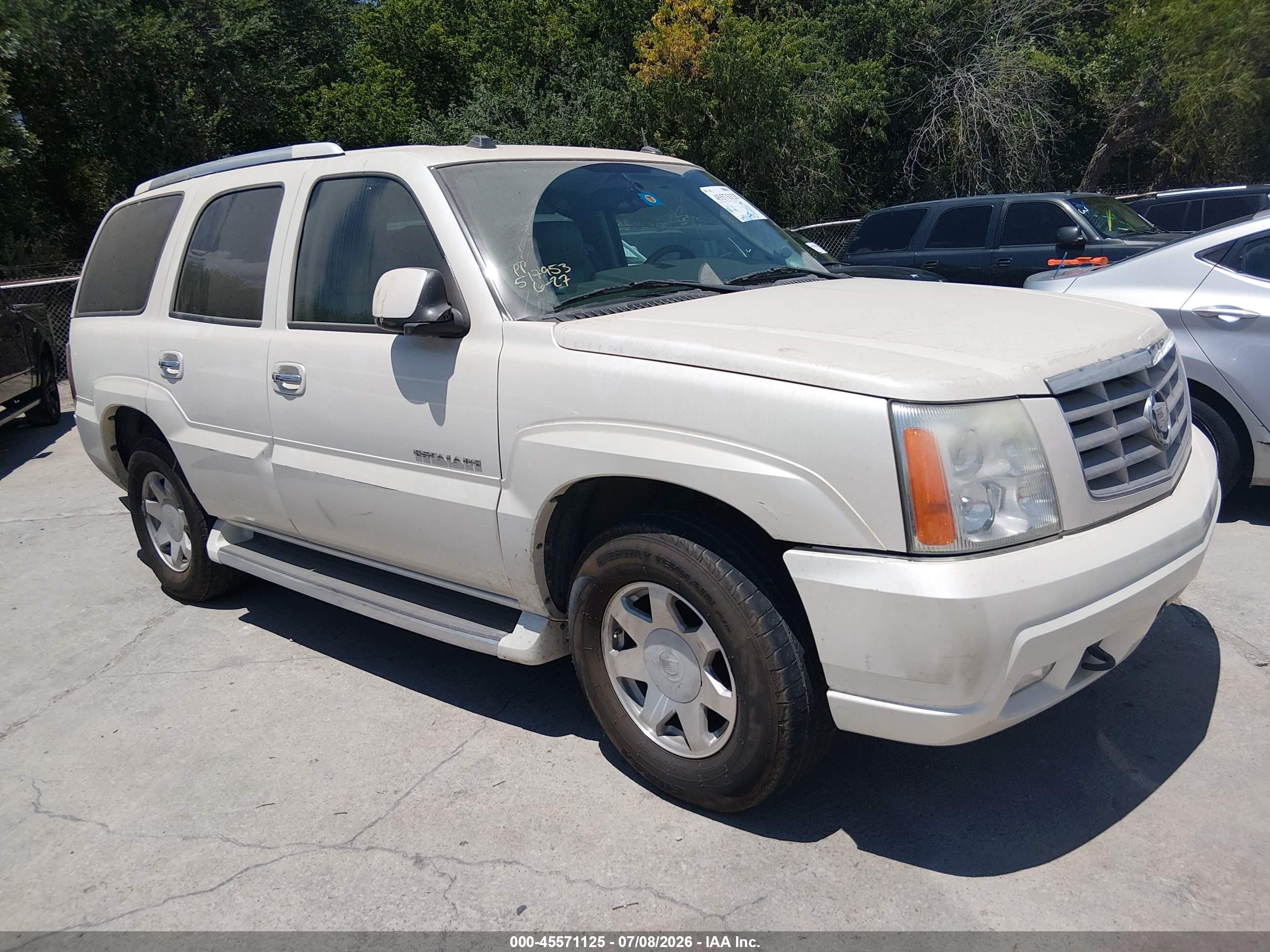 2004 Cadillac Escalade Standard White vin: 1GYEC63T64R207560