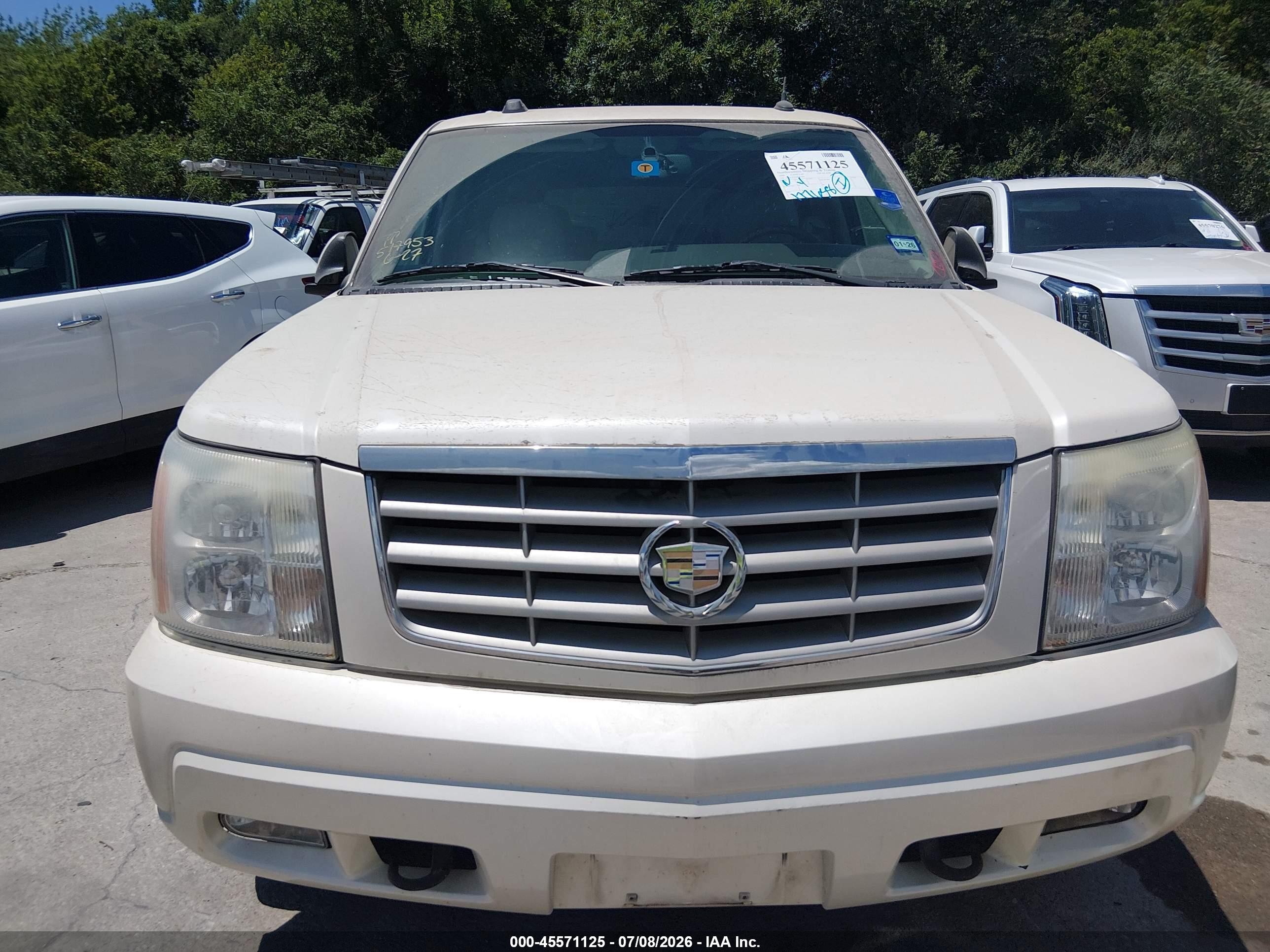 2004 Cadillac Escalade Standard White vin: 1GYEC63T64R207560