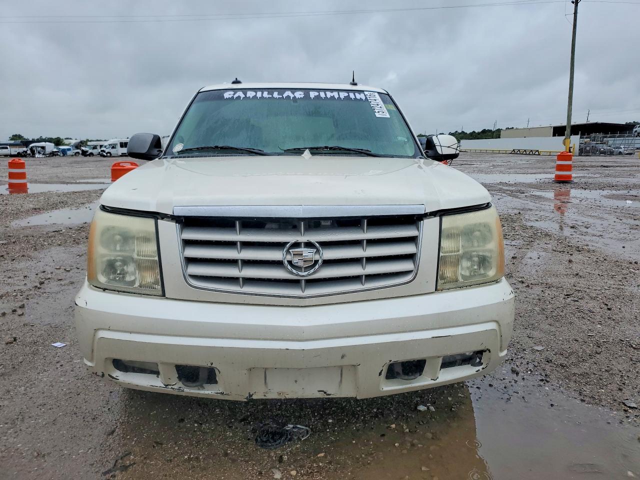2003 Cadillac Escalade Luxury White vin: 1GYEC63T73R319718