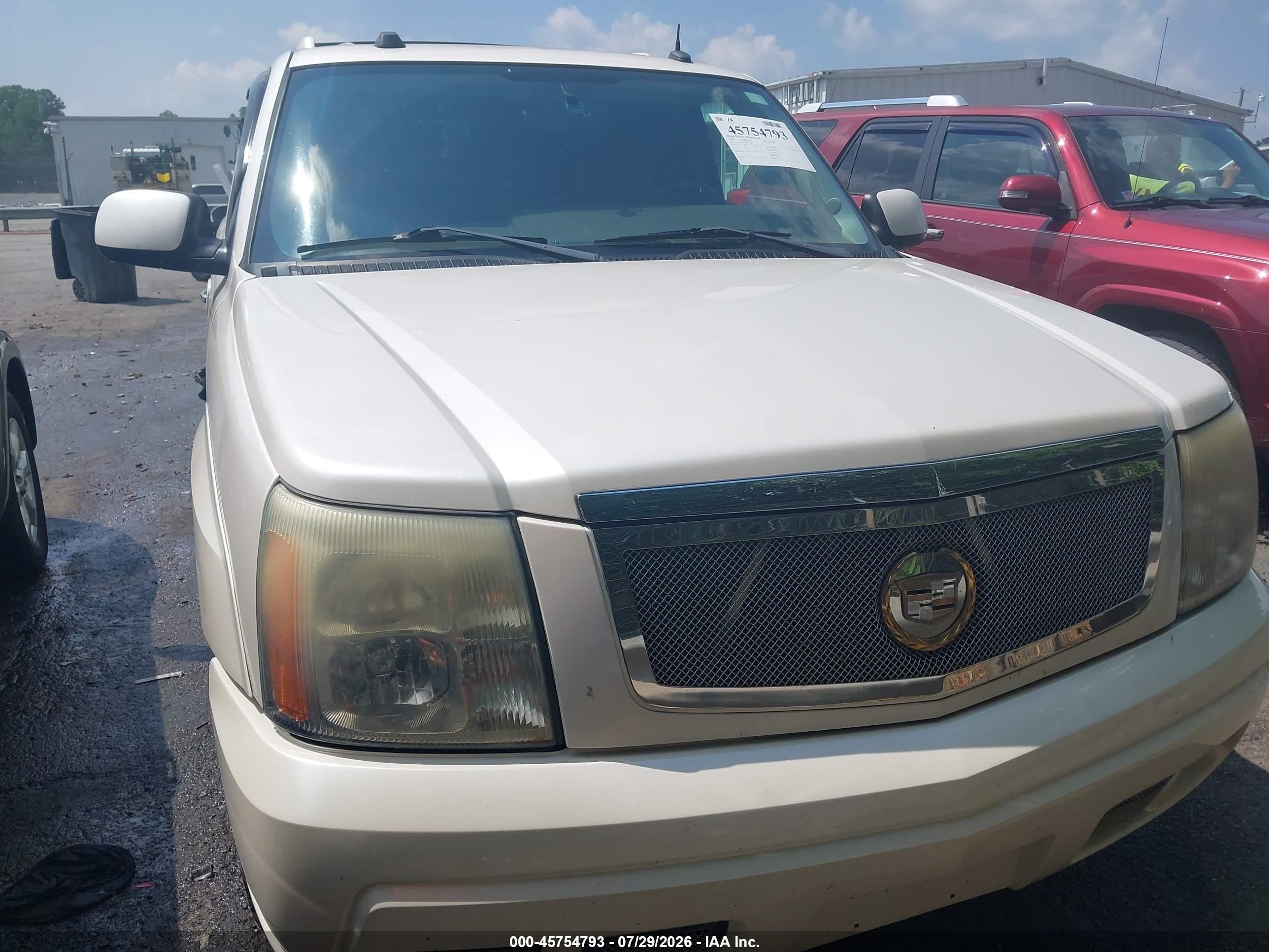 2004 Cadillac Escalade Standard White vin: 1GYEC63T74R155548