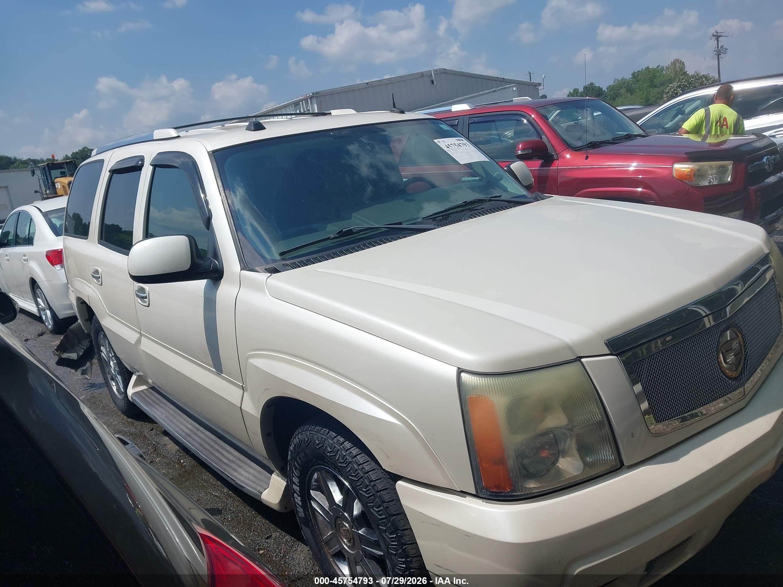 2004 Cadillac Escalade Standard White vin: 1GYEC63T74R155548