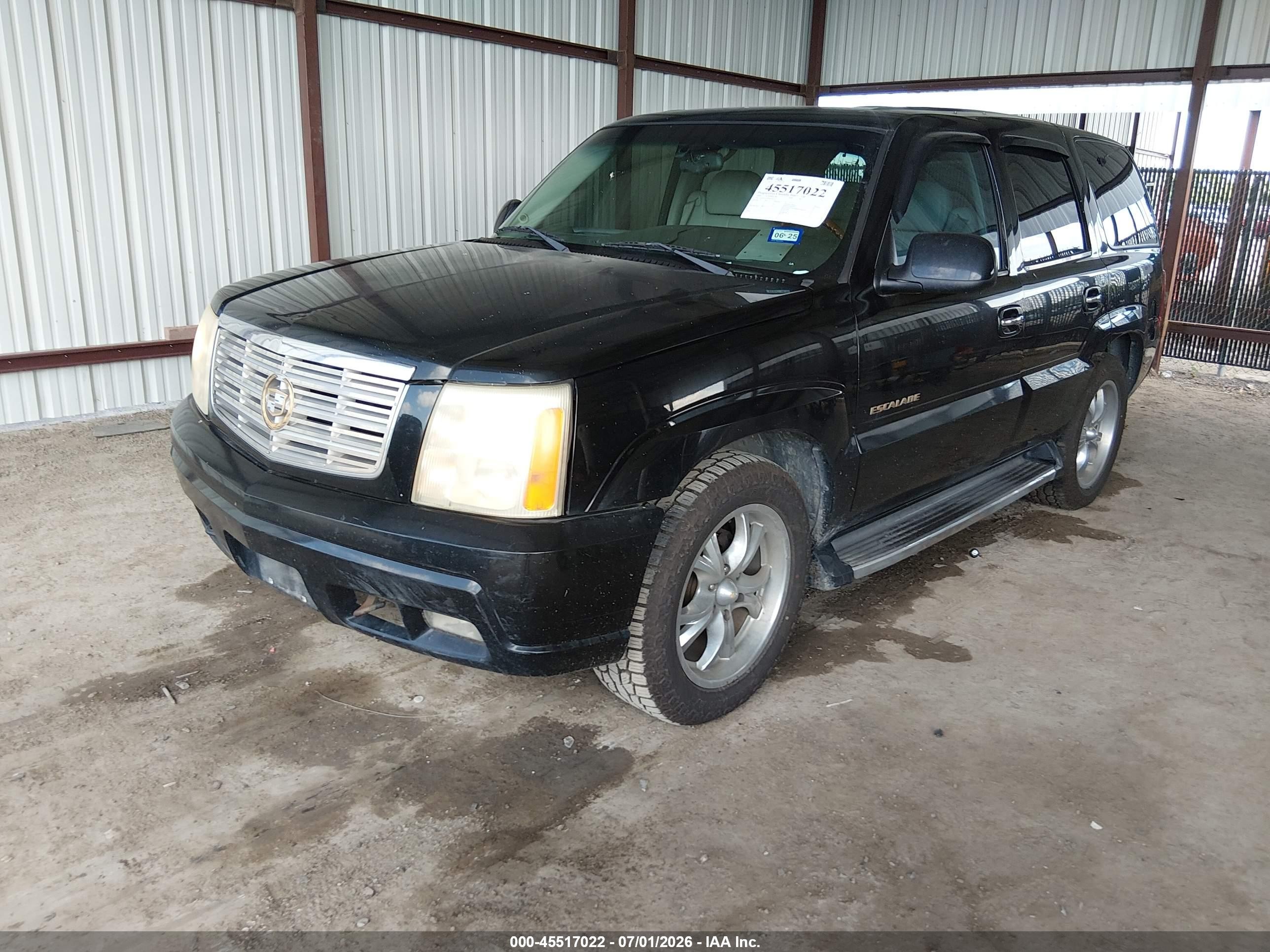 2002 Cadillac Escalade Standard Черный vin: 1GYEC63T82R104332