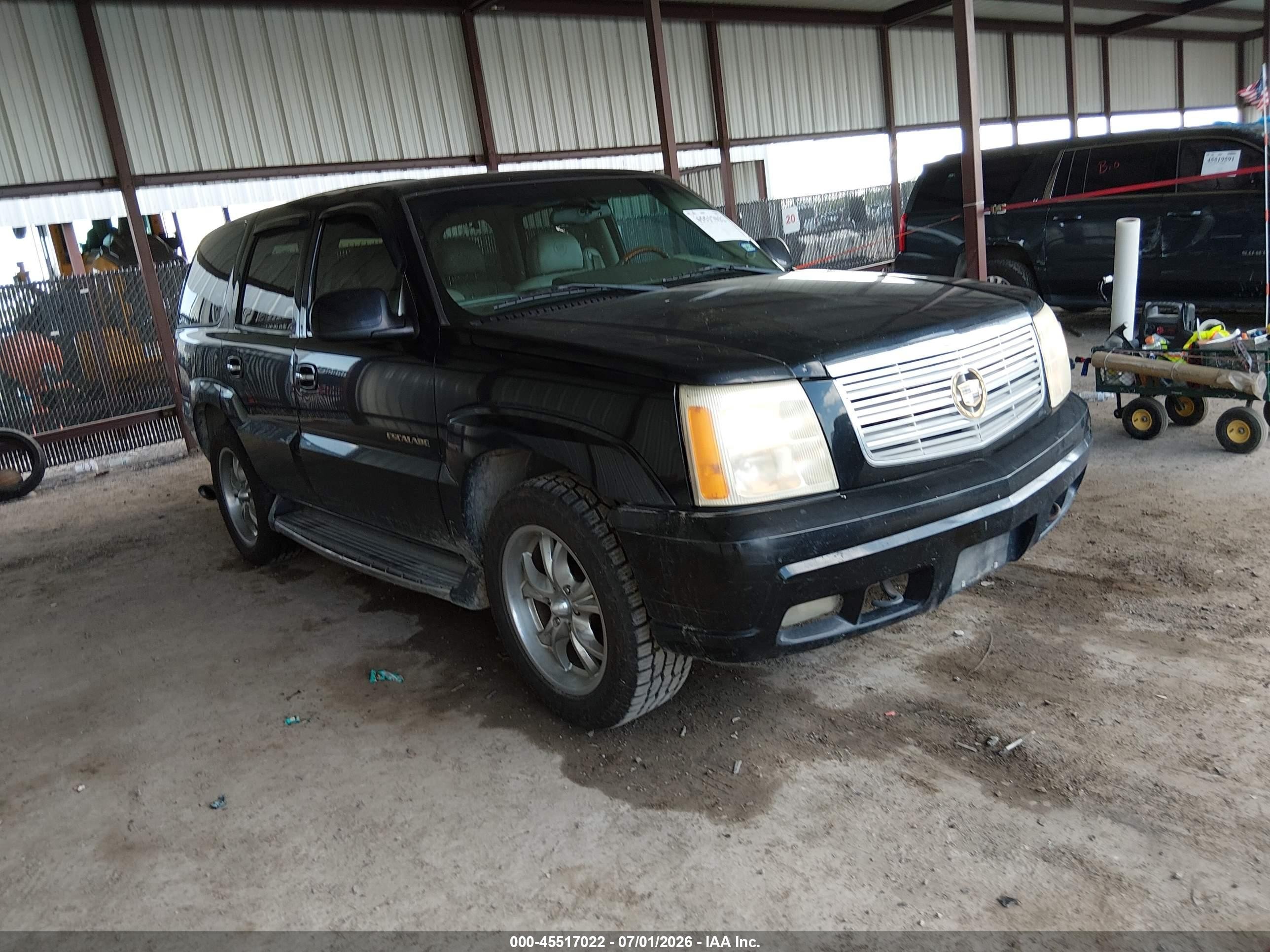 2002 Cadillac Escalade Standard Черный vin: 1GYEC63T82R104332