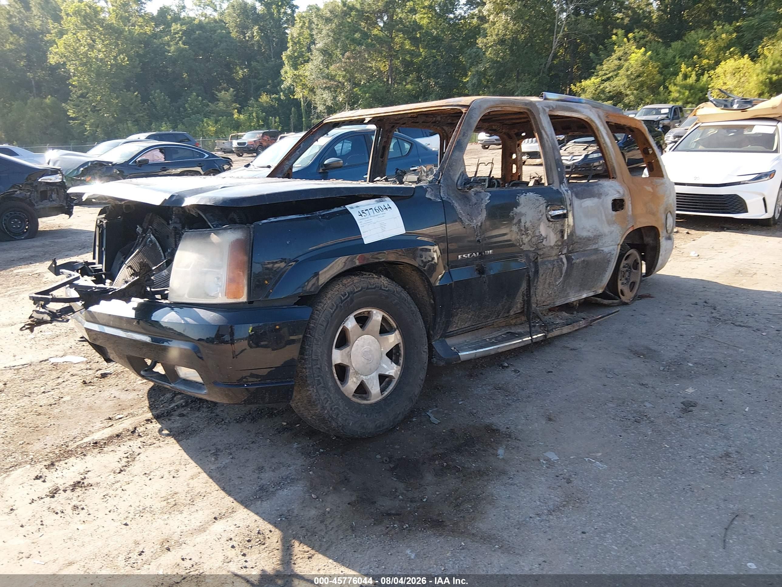 2002 Cadillac Escalade Standard Black vin: 1GYEC63T82R202437