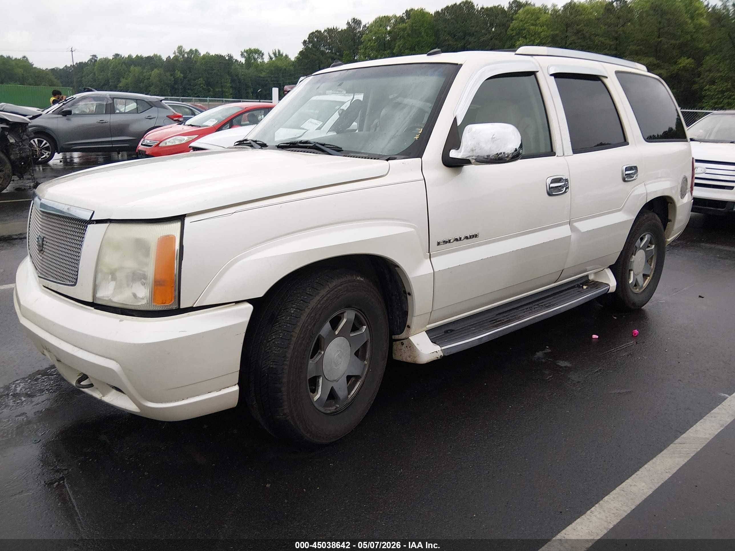 2003 Cadillac Escalade Standard White vin: 1GYEC63TX3R310057