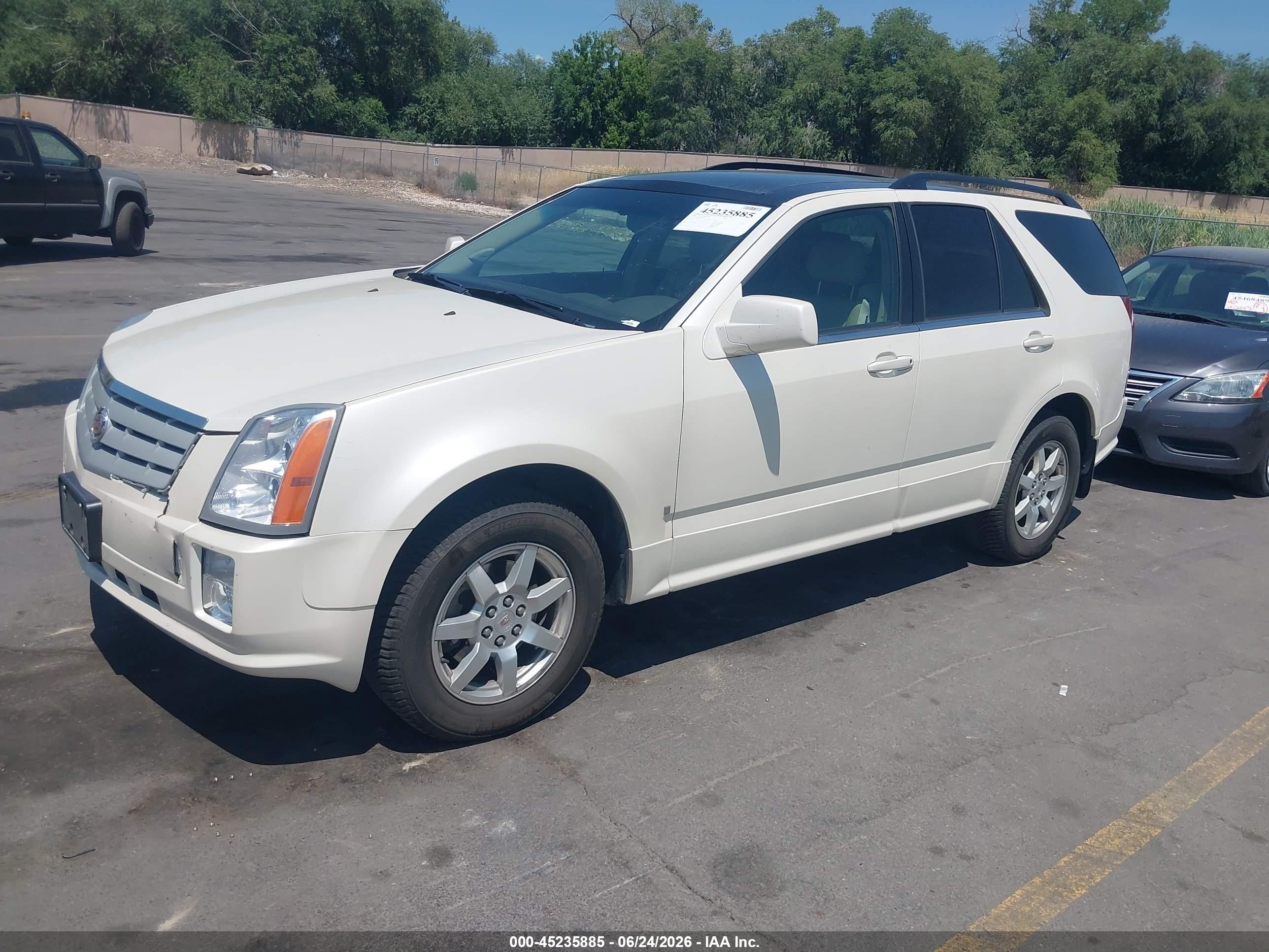 2008 Cadillac Srx V6 White vin: 1GYEE437180141110