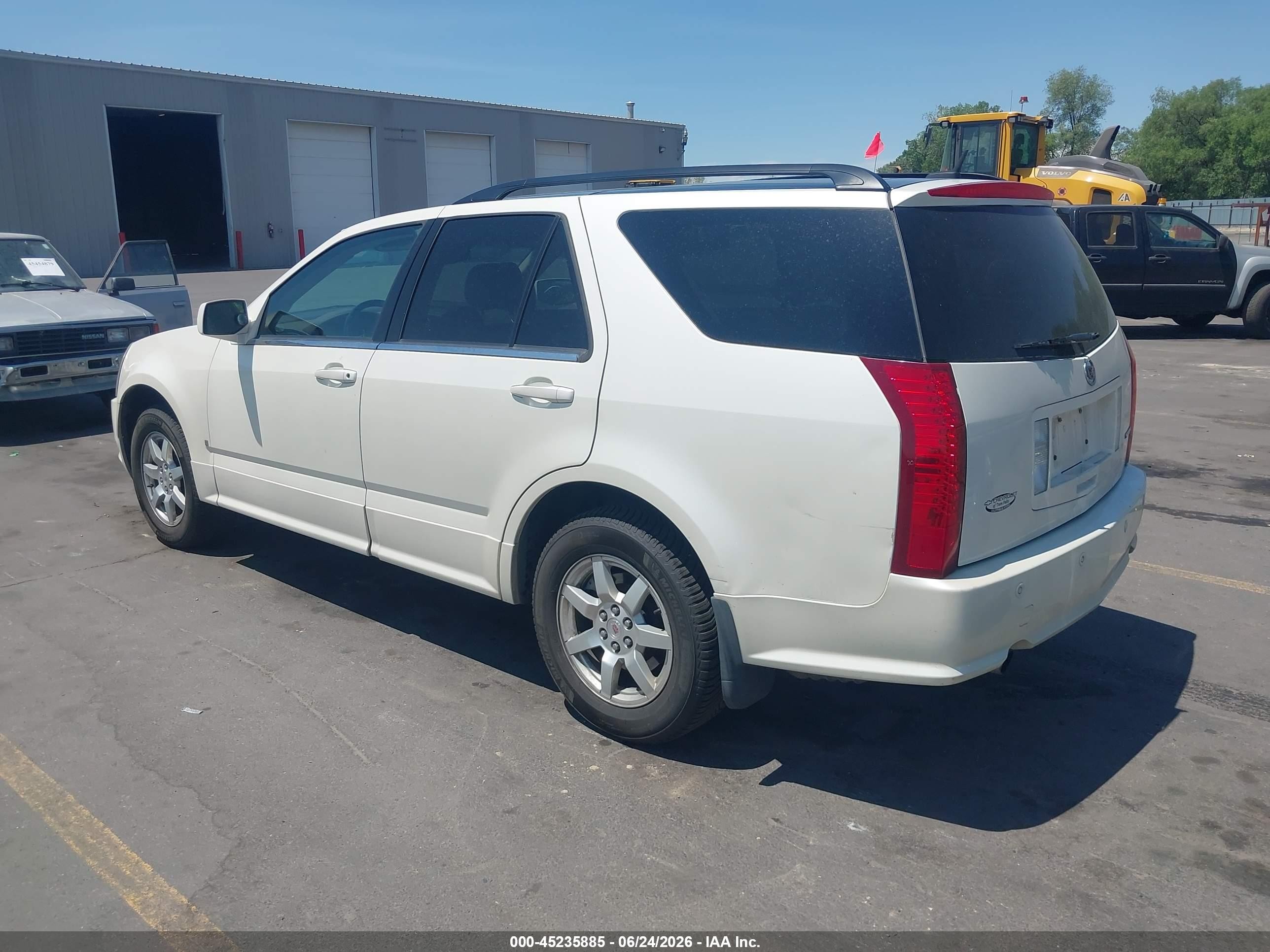 2008 Cadillac Srx V6 White vin: 1GYEE437180141110