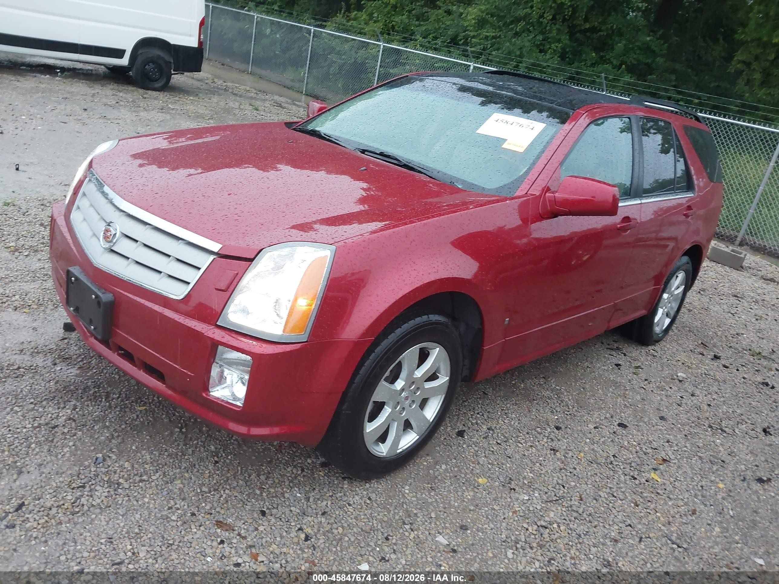 2008 Cadillac Srx V6 Red vin: 1GYEE437280156831