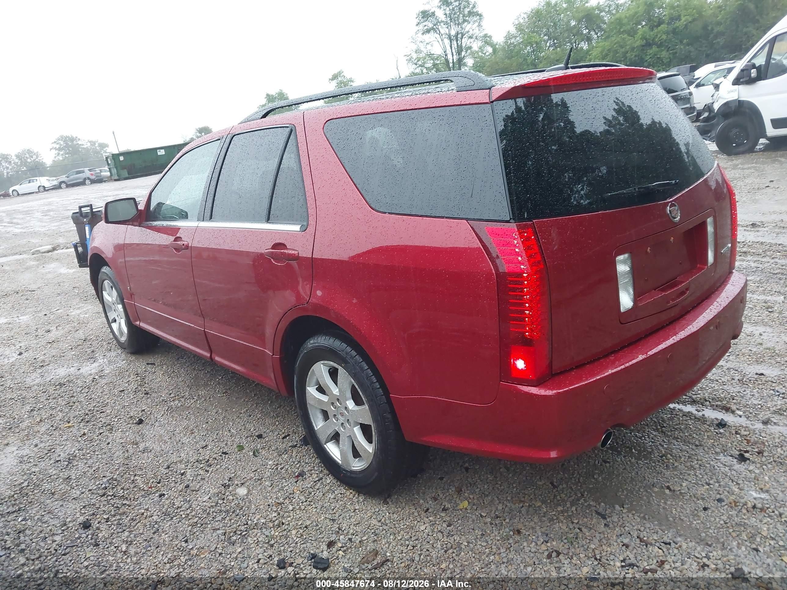 2008 Cadillac Srx V6 Red vin: 1GYEE437280156831