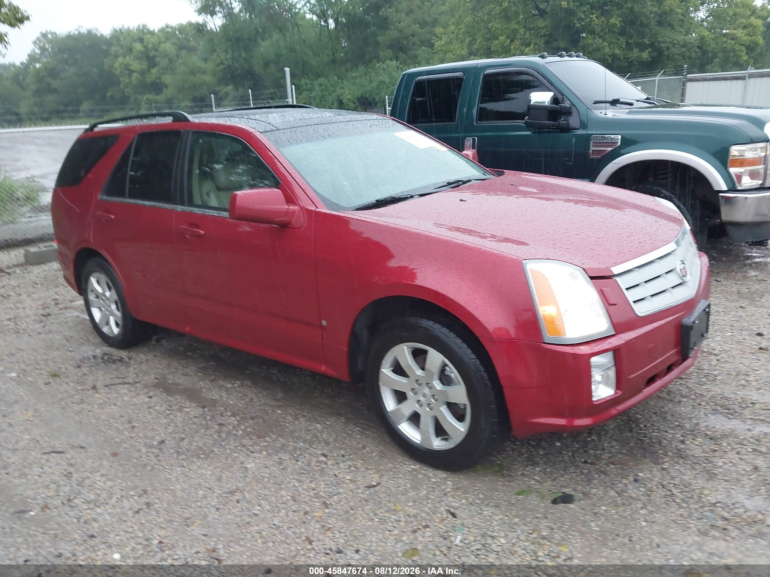 2008 Cadillac Srx V6 Red vin: 1GYEE437280156831