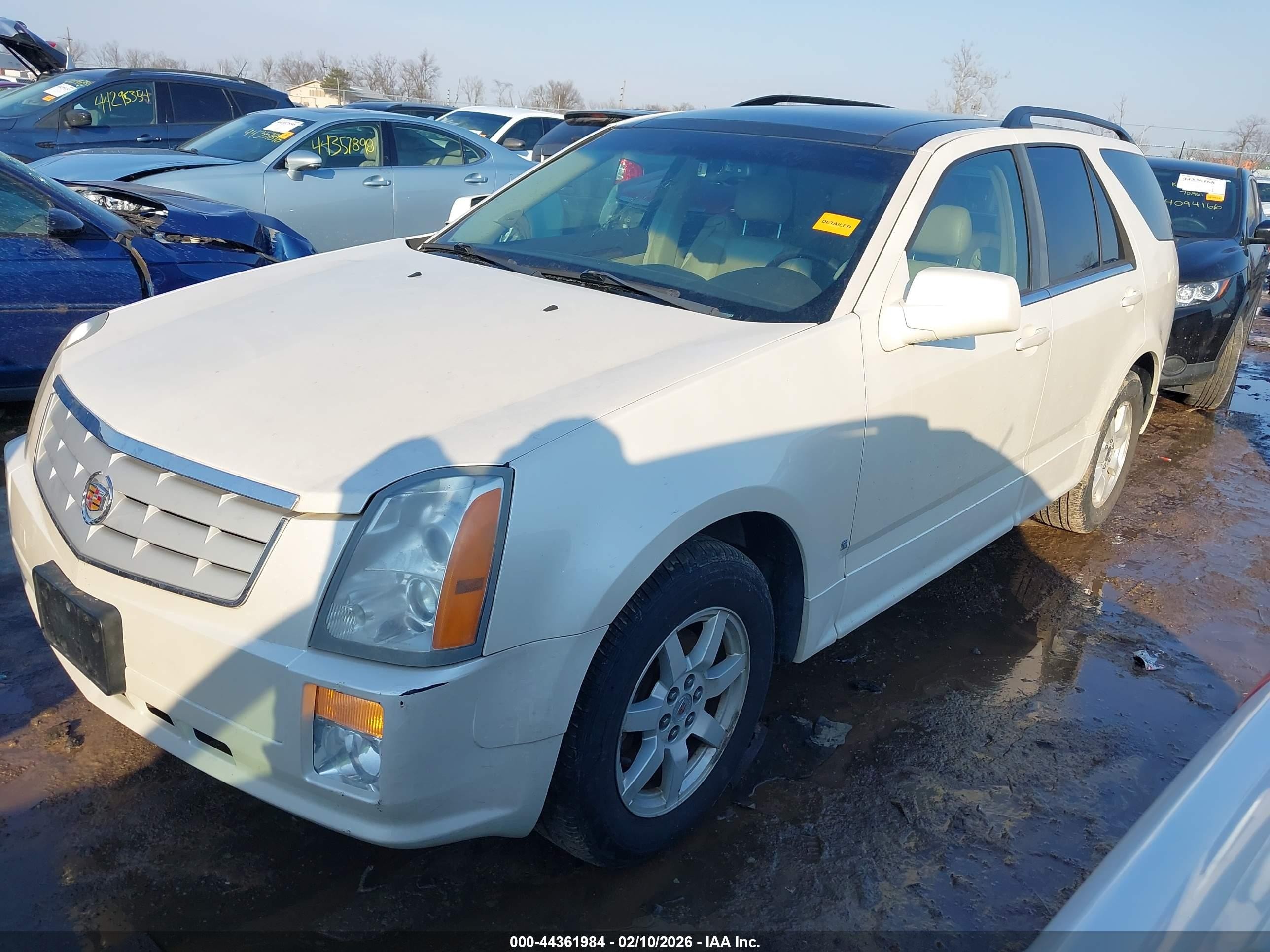 2009 Cadillac Srx V6 Белый vin: 1GYEE437290144504