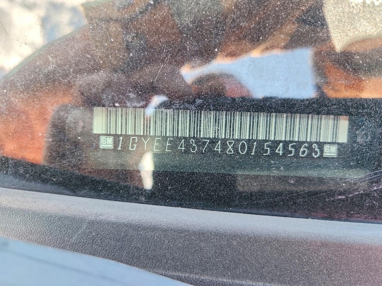 2008 Cadillac Srx Gold vin: 1GYEE437480154563