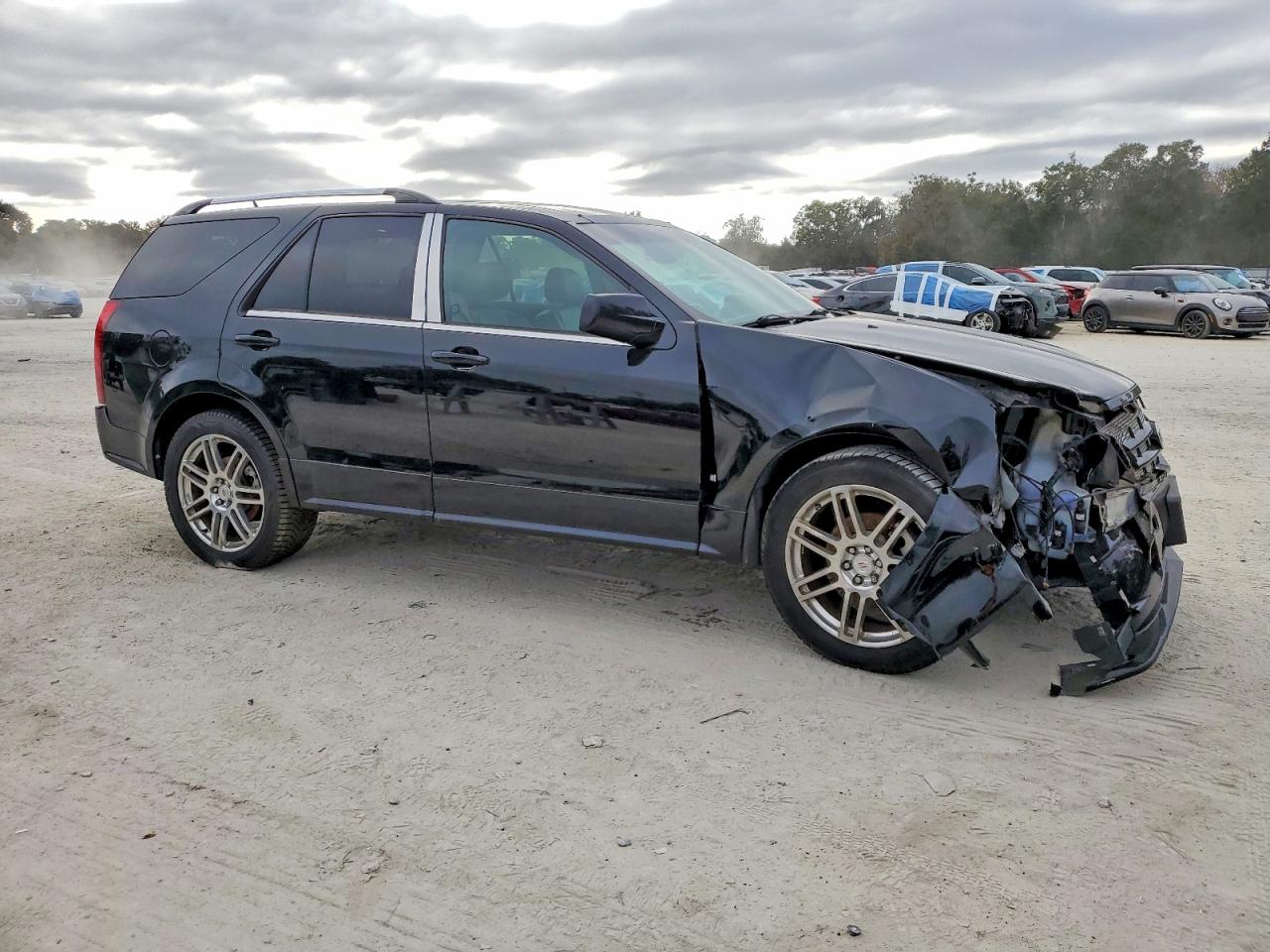 2008 Cadillac Srx Black vin: 1GYEE437480210856