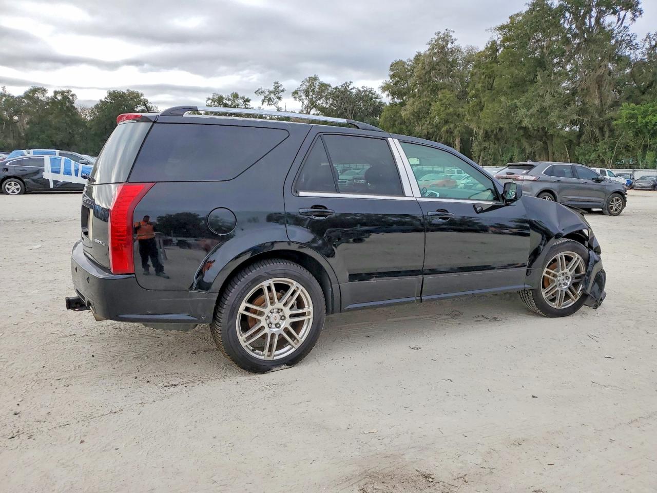 2008 Cadillac Srx Black vin: 1GYEE437480210856
