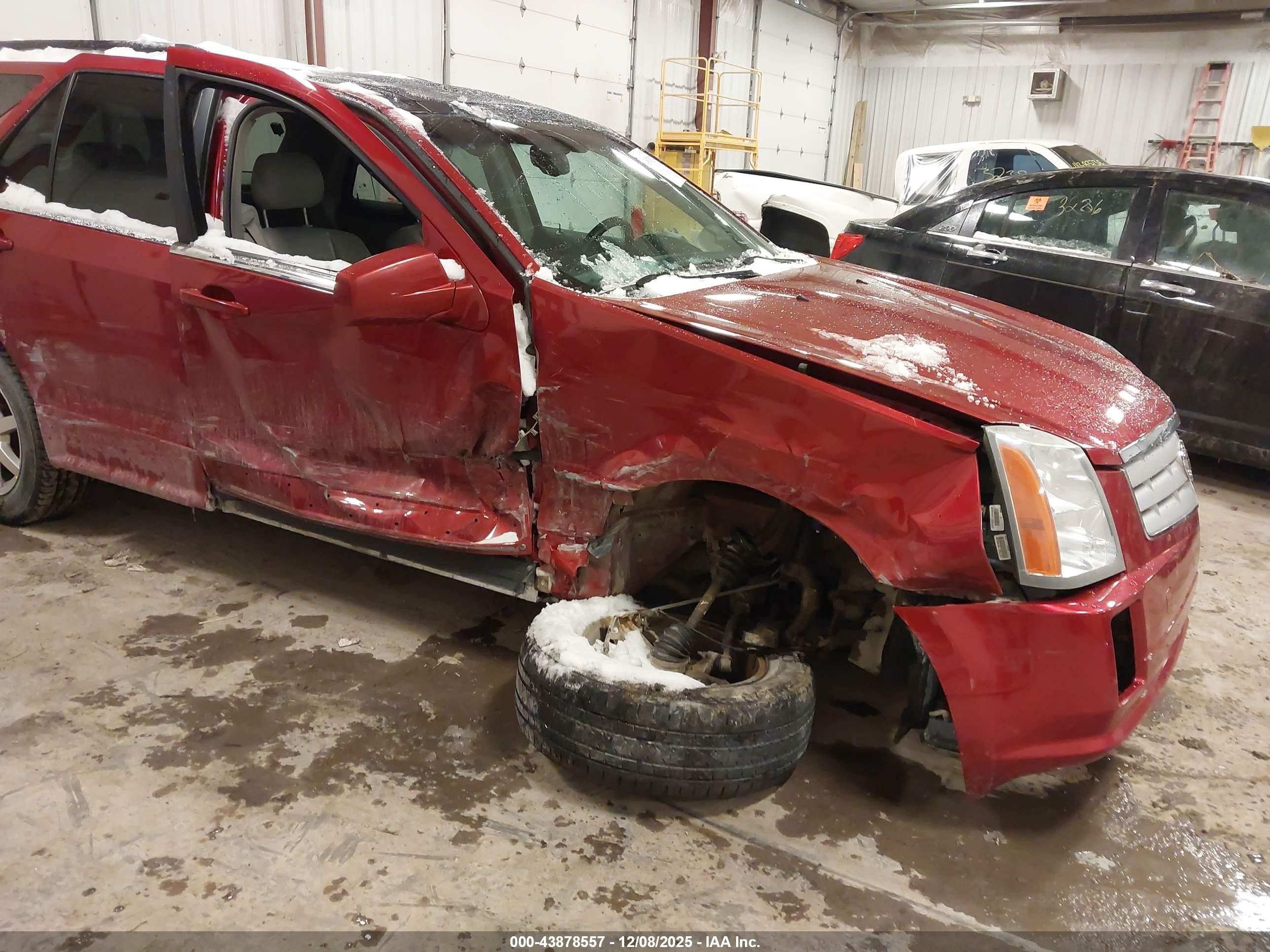 2009 Cadillac Srx V6 Red vin: 1GYEE437490123430