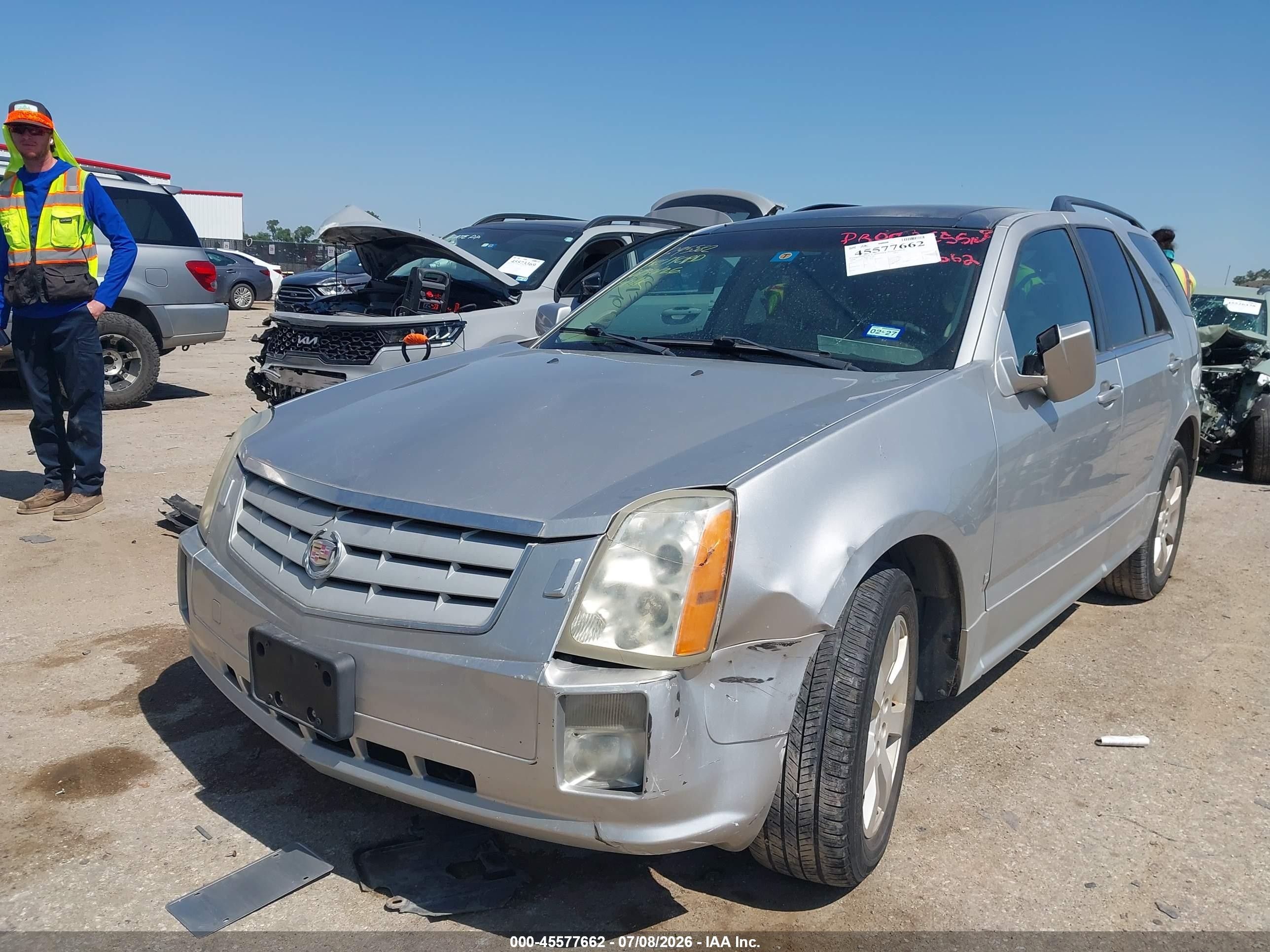 2008 Cadillac Srx V6 Silver vin: 1GYEE437580150294