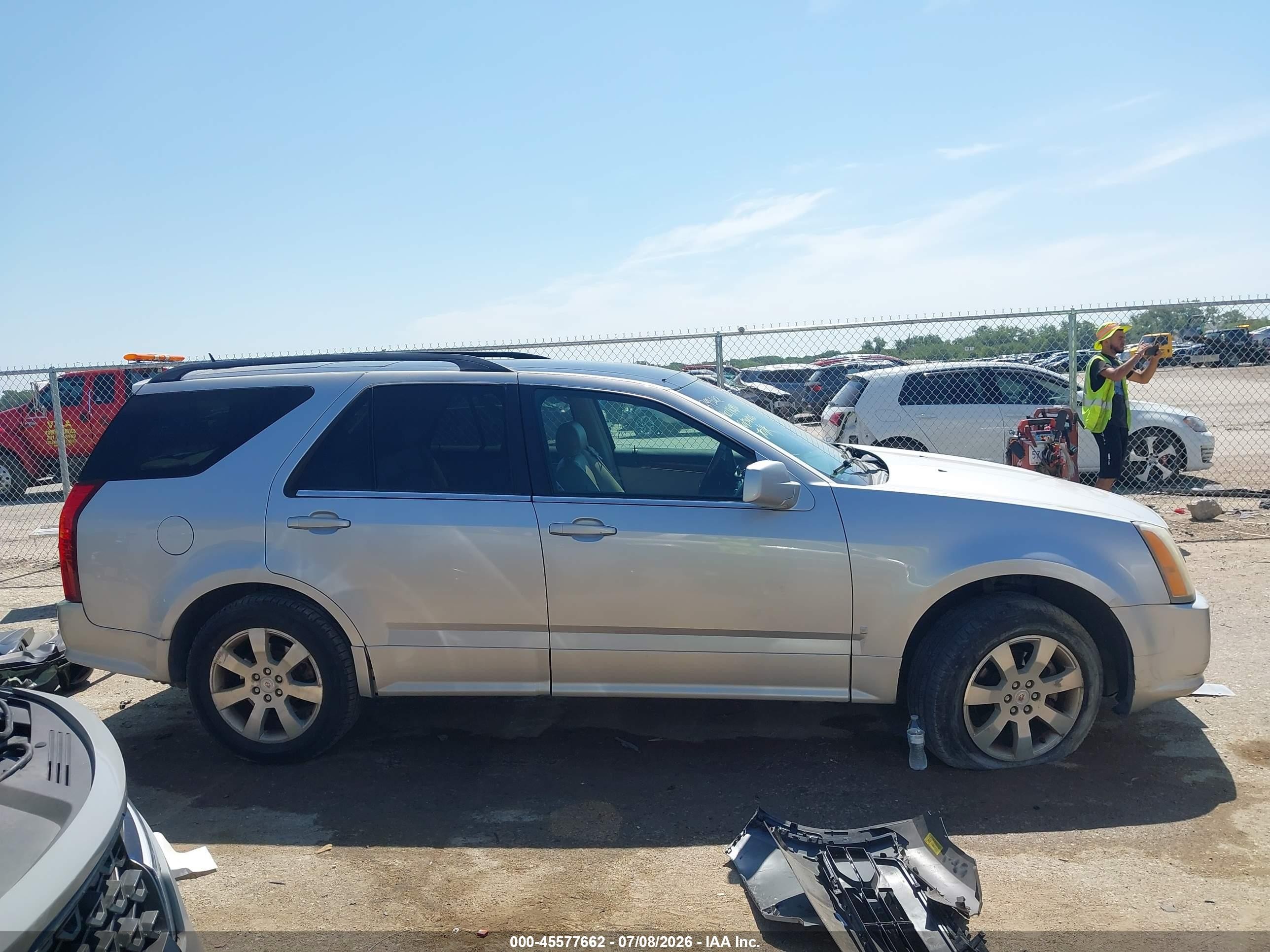 2008 Cadillac Srx V6 Silver vin: 1GYEE437580150294