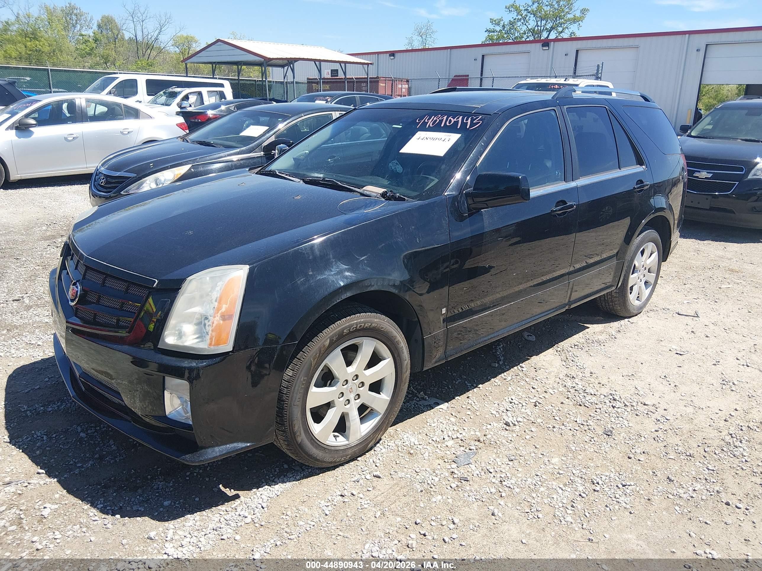 2008 Cadillac Srx V6 Black vin: 1GYEE437580198927
