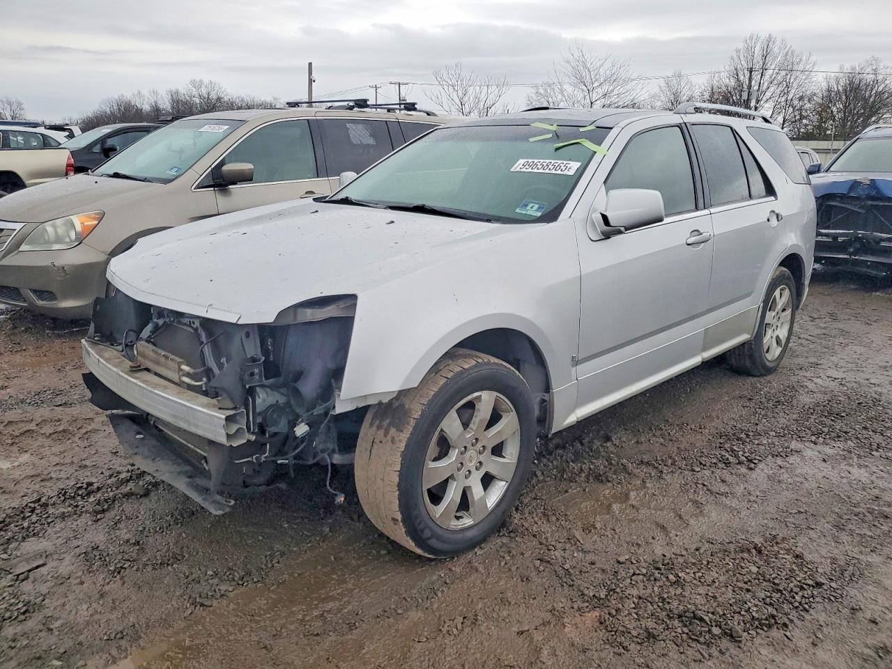 2009 Cadillac Srx Silver vin: 1GYEE437590105471