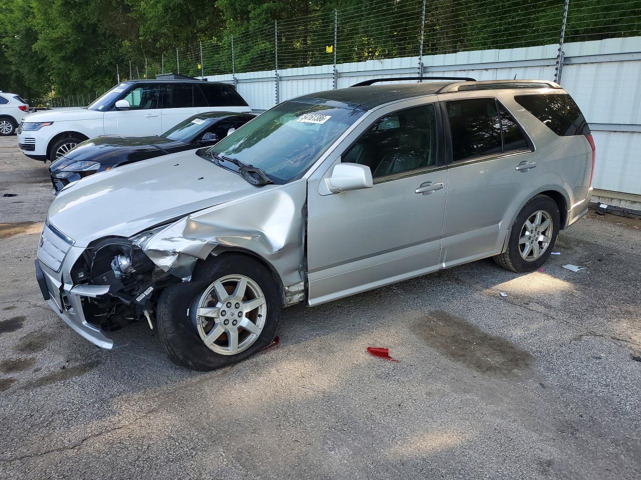 2008 Cadillac Srx Silver vin: 1GYEE437880140522