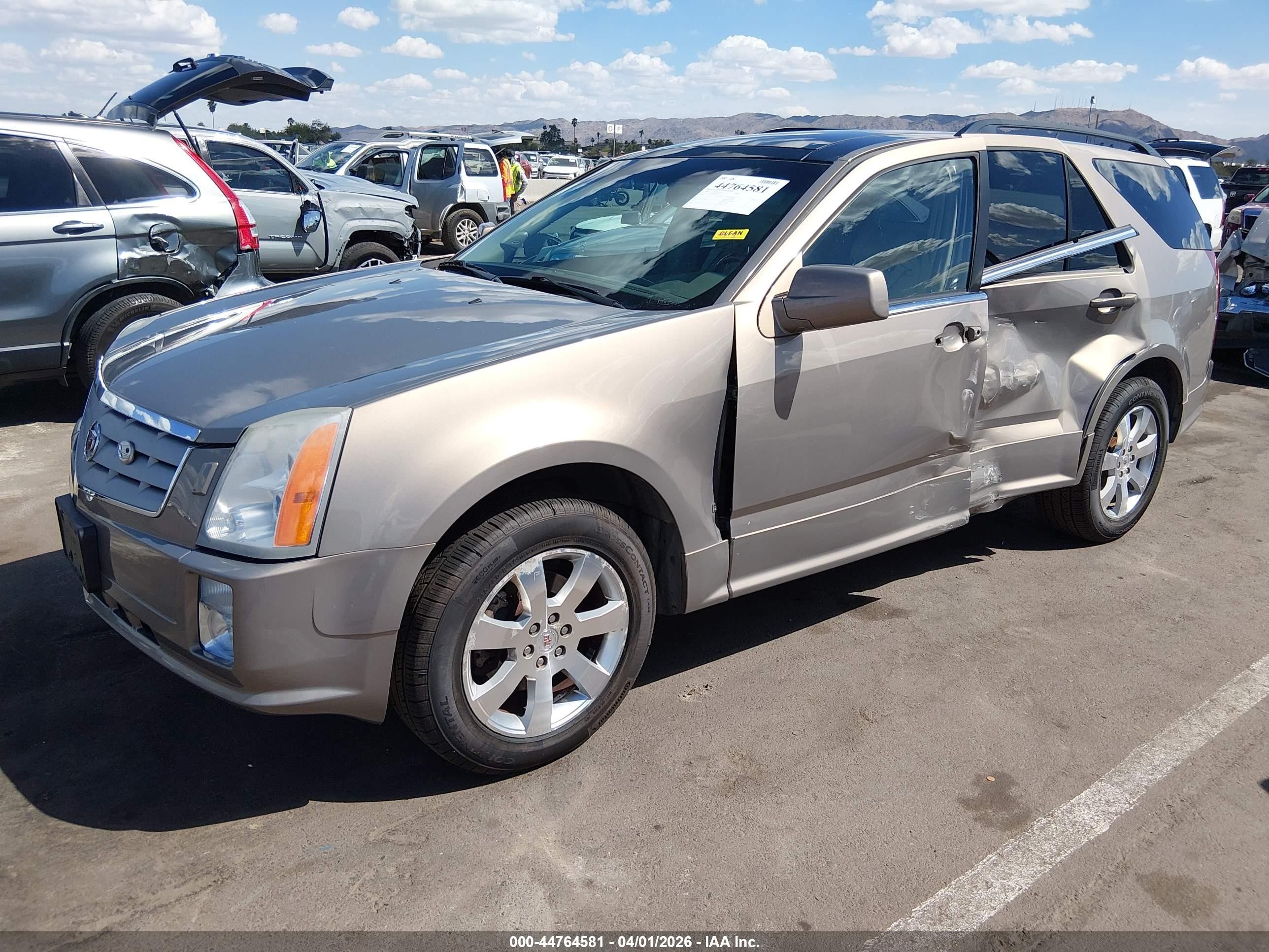 2008 Cadillac Srx V6 Beige vin: 1GYEE437880155277