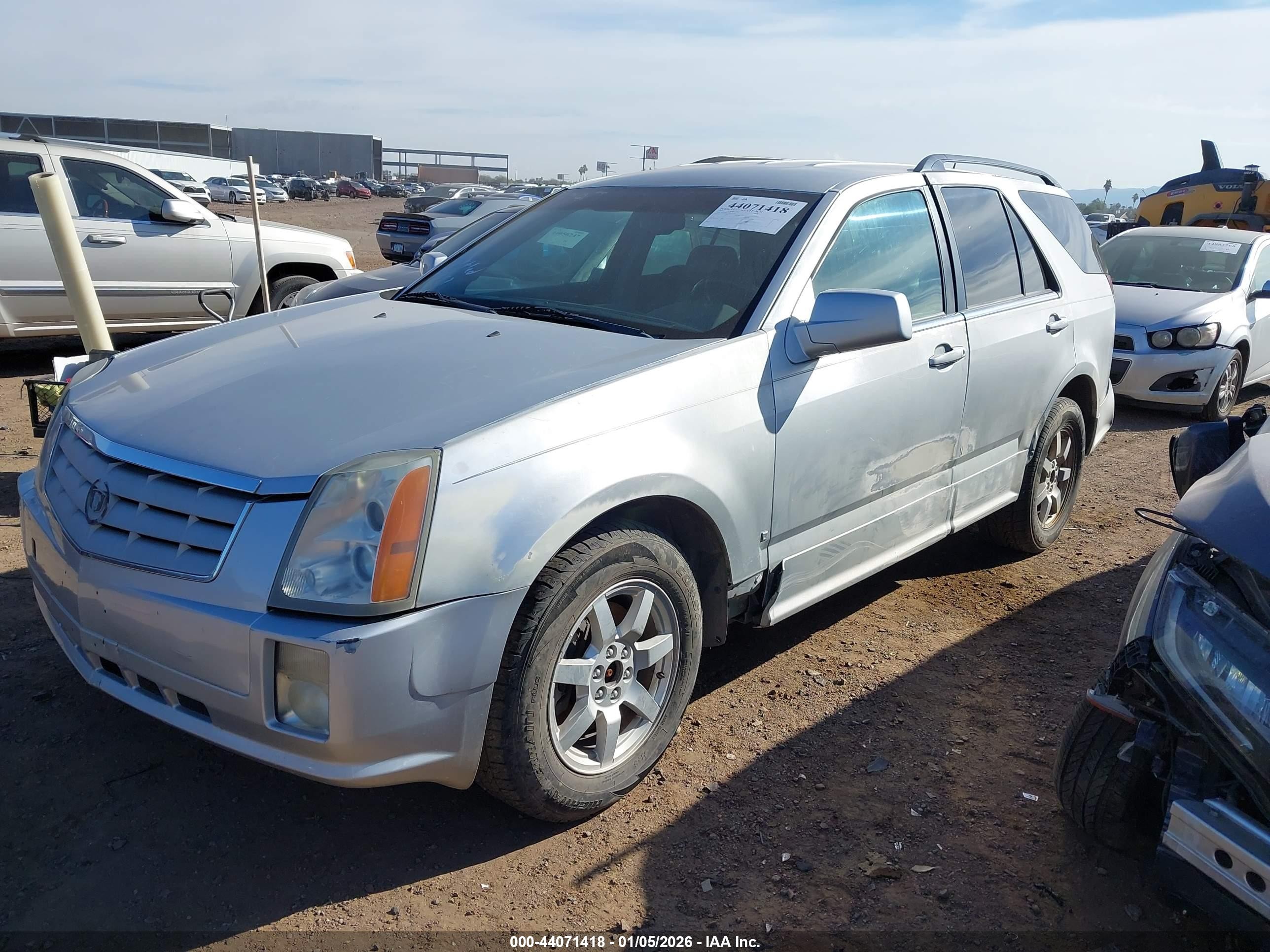 2009 Cadillac Srx V6 Silver vin: 1GYEE437990107367