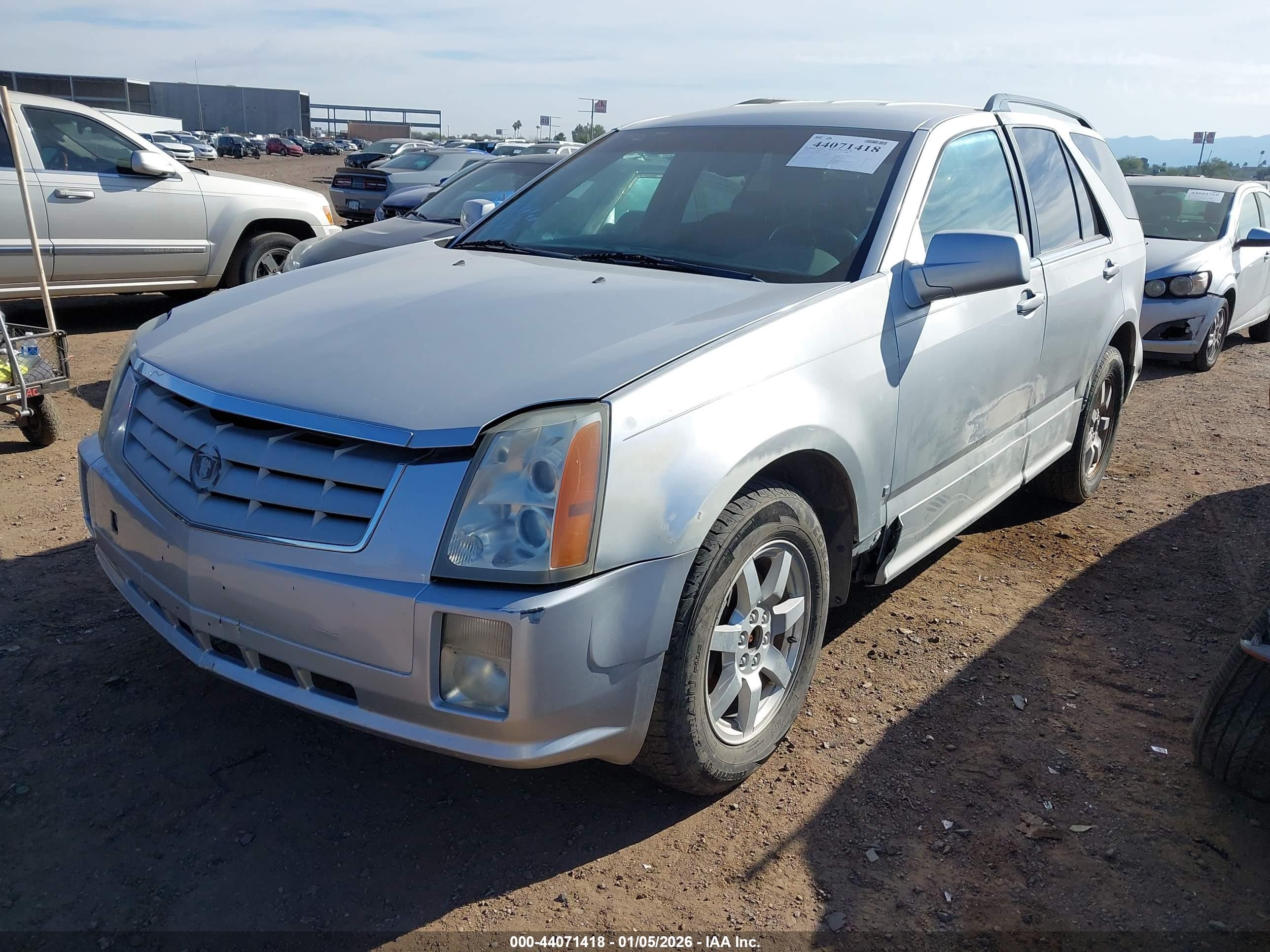 2009 Cadillac Srx V6 Silver vin: 1GYEE437990107367