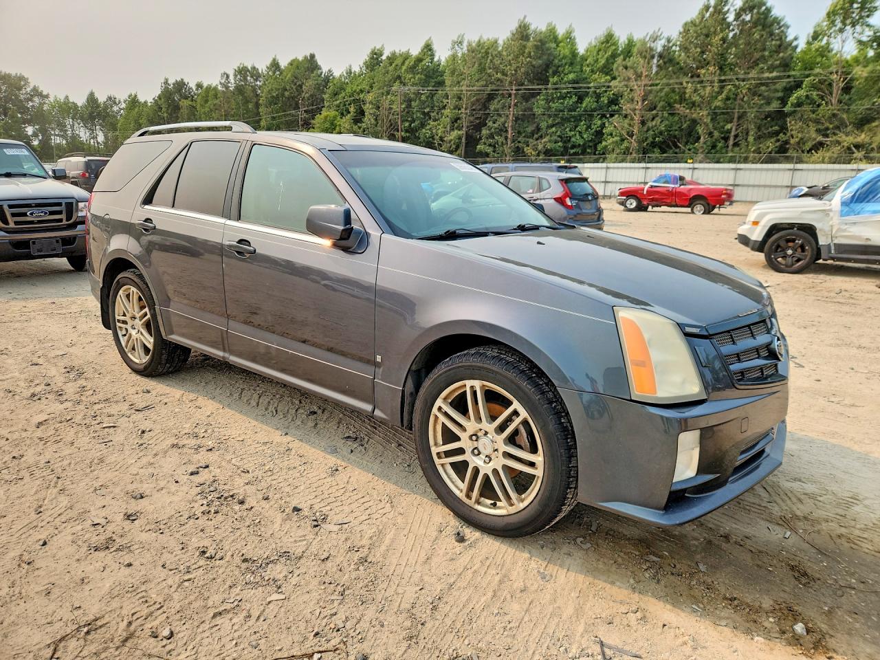 2008 Cadillac Srx Gray vin: 1GYEE53A080202237