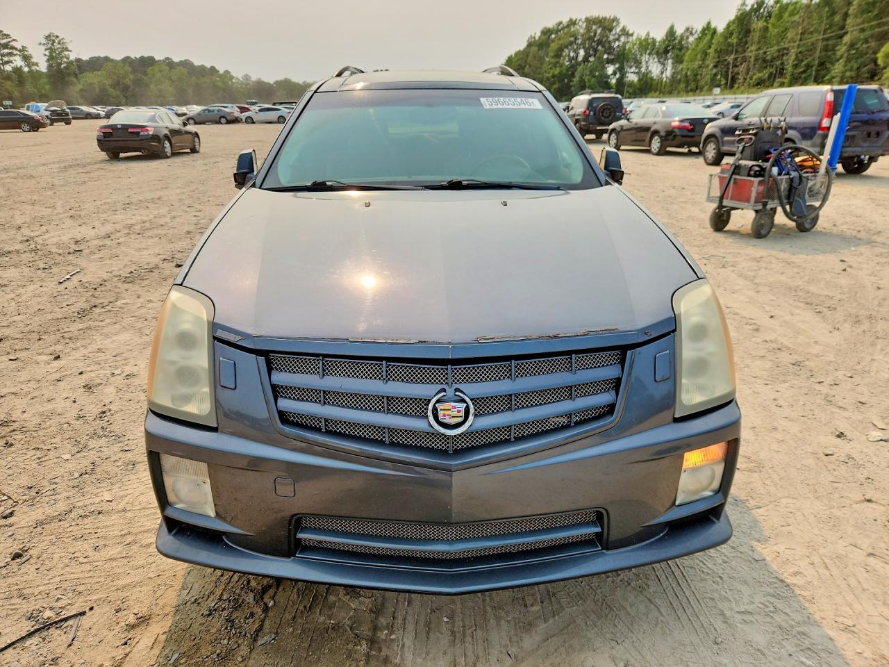 2008 Cadillac Srx Gray vin: 1GYEE53A080202237