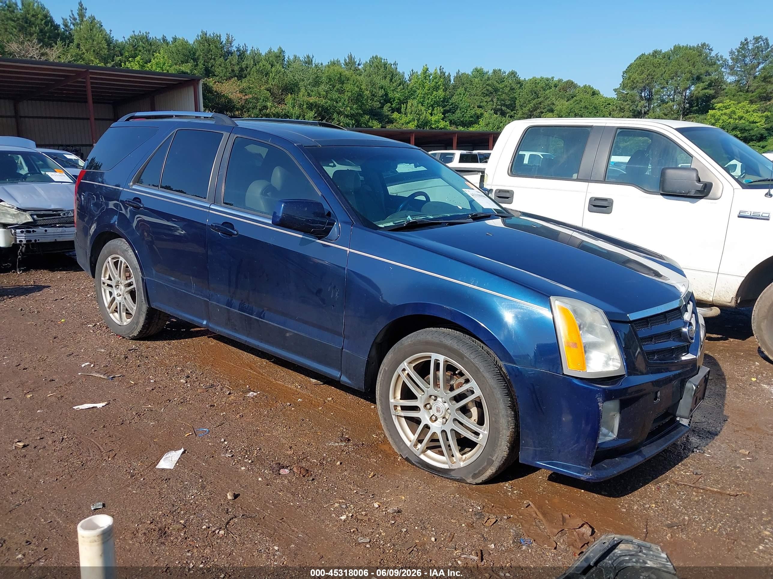 2008 Cadillac Srx Awd Navy vin: 1GYEE53A480131124