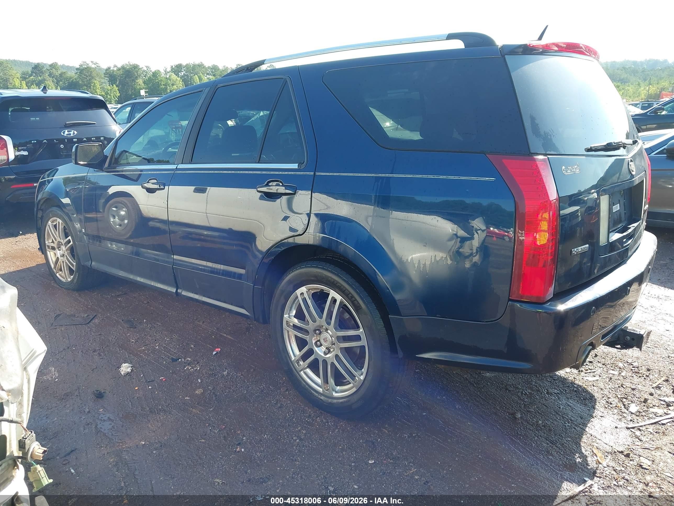2008 Cadillac Srx Awd Navy vin: 1GYEE53A480131124