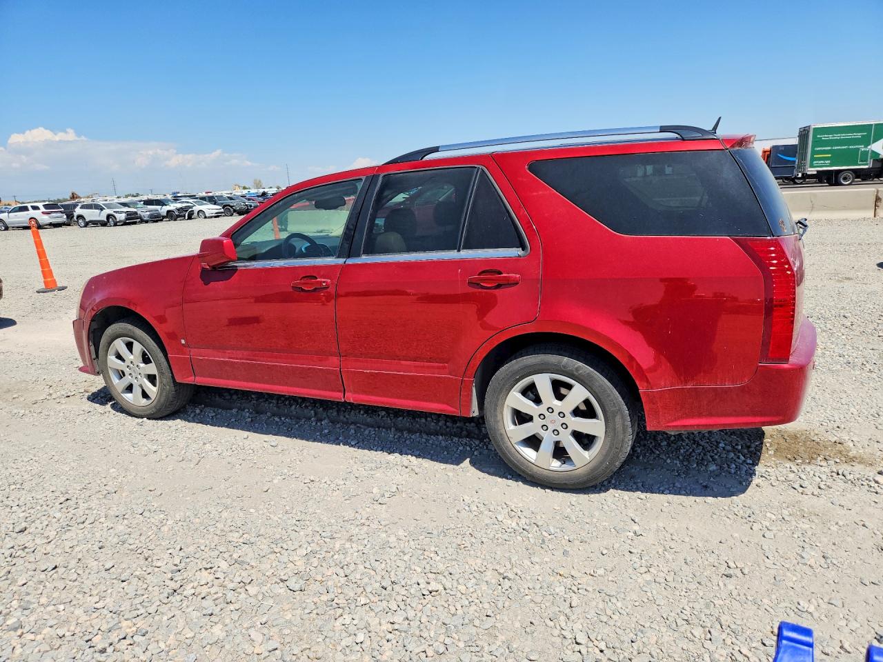 2008 Cadillac Srx Red vin: 1GYEE637080105923
