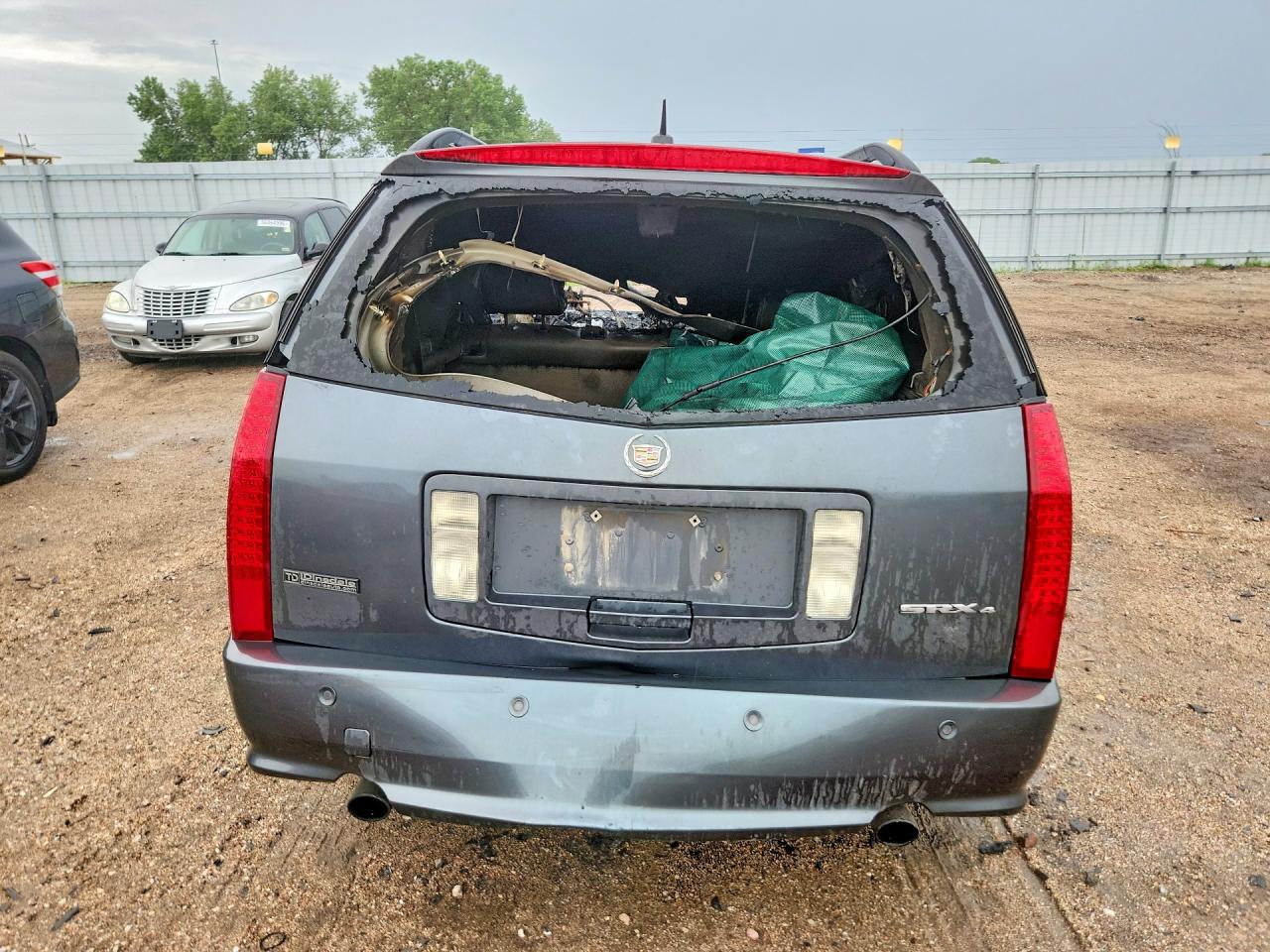 2008 Cadillac Srx Gray vin: 1GYEE637080124214