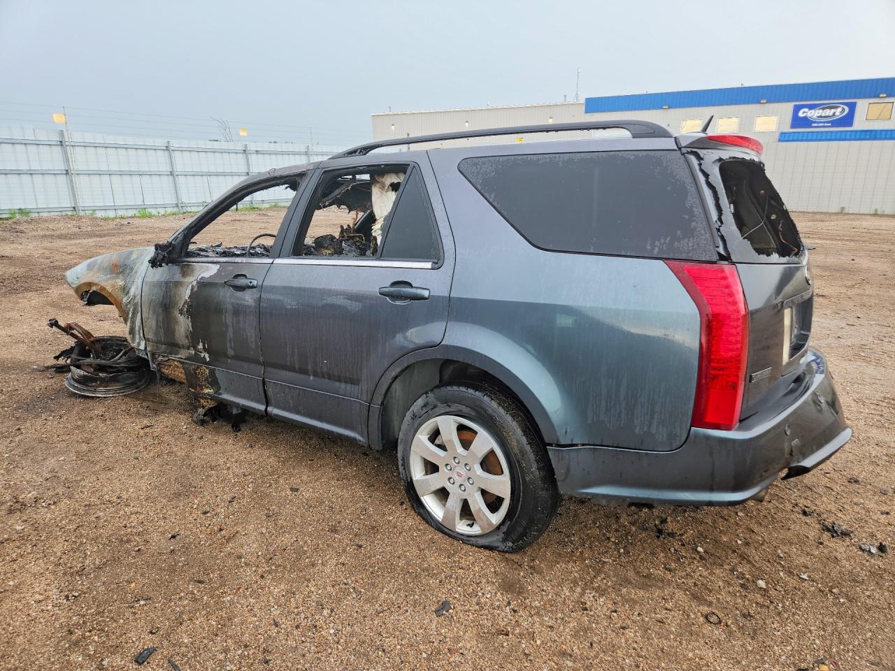 2008 Cadillac Srx Gray vin: 1GYEE637080124214