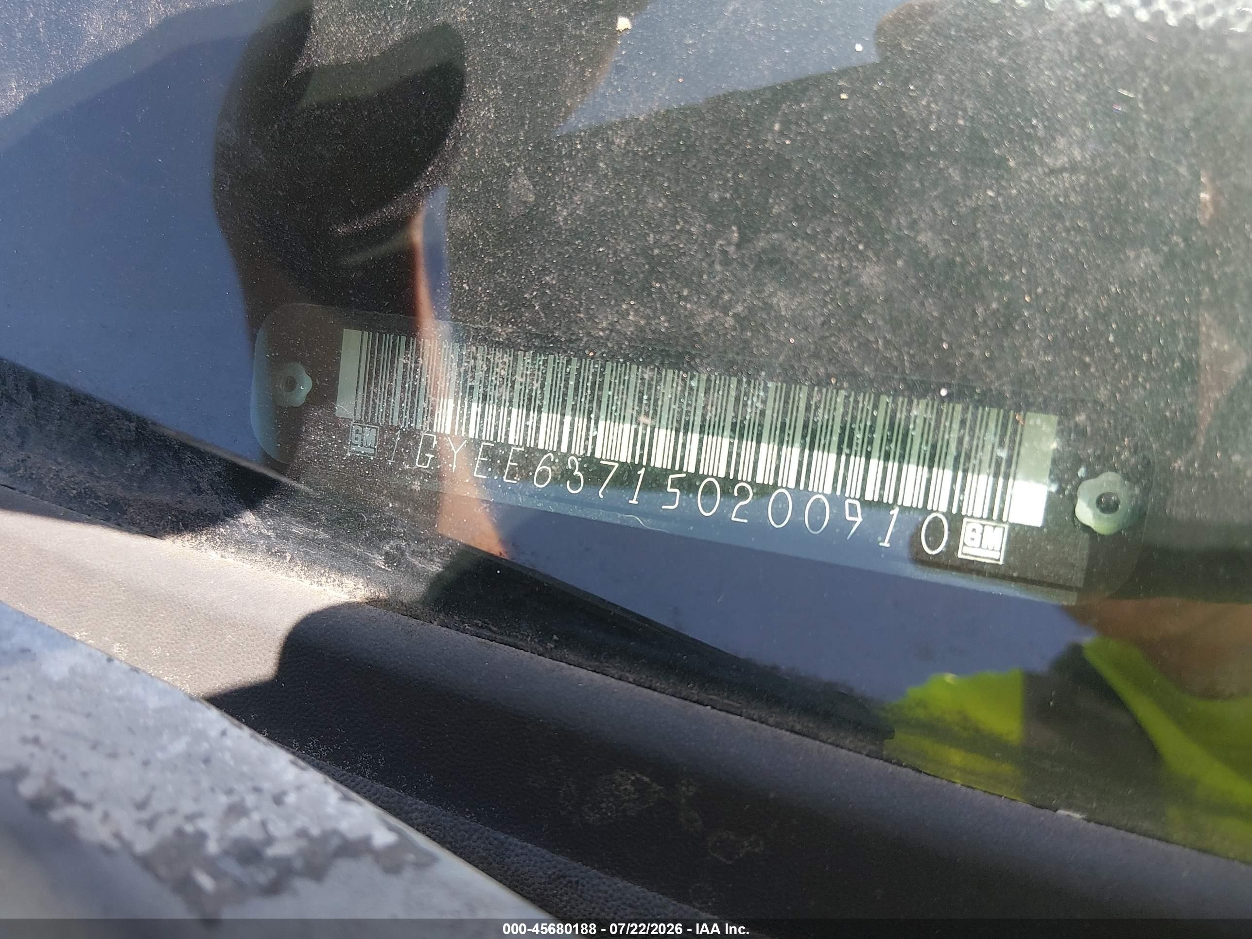 2005 Cadillac Srx   Gold vin: 1GYEE637150200910
