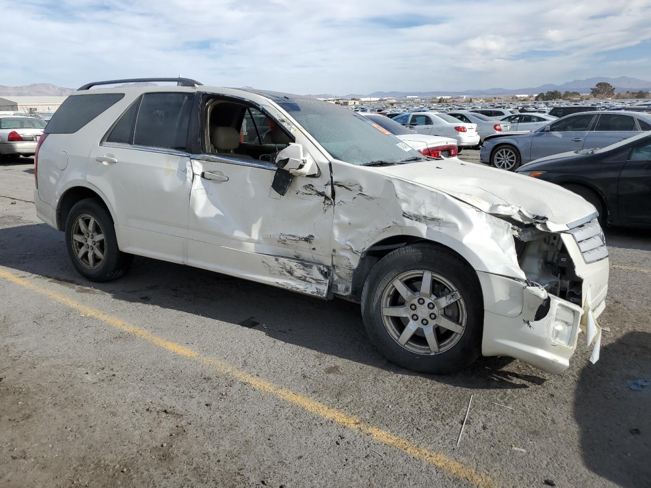 2006 Cadillac Srx White vin: 1GYEE637160136921