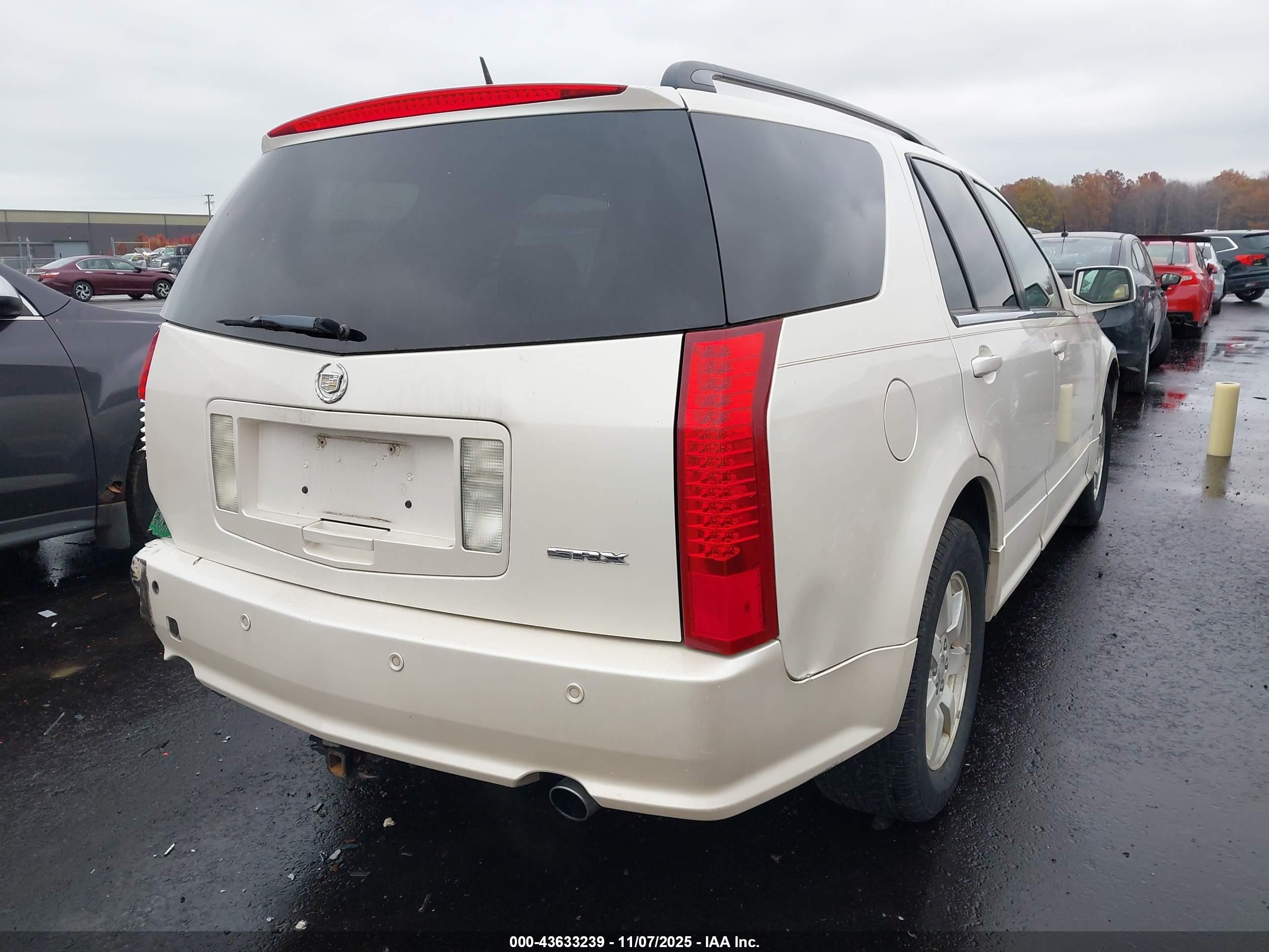 2006 Cadillac Srx V6 White vin: 1GYEE637160185004