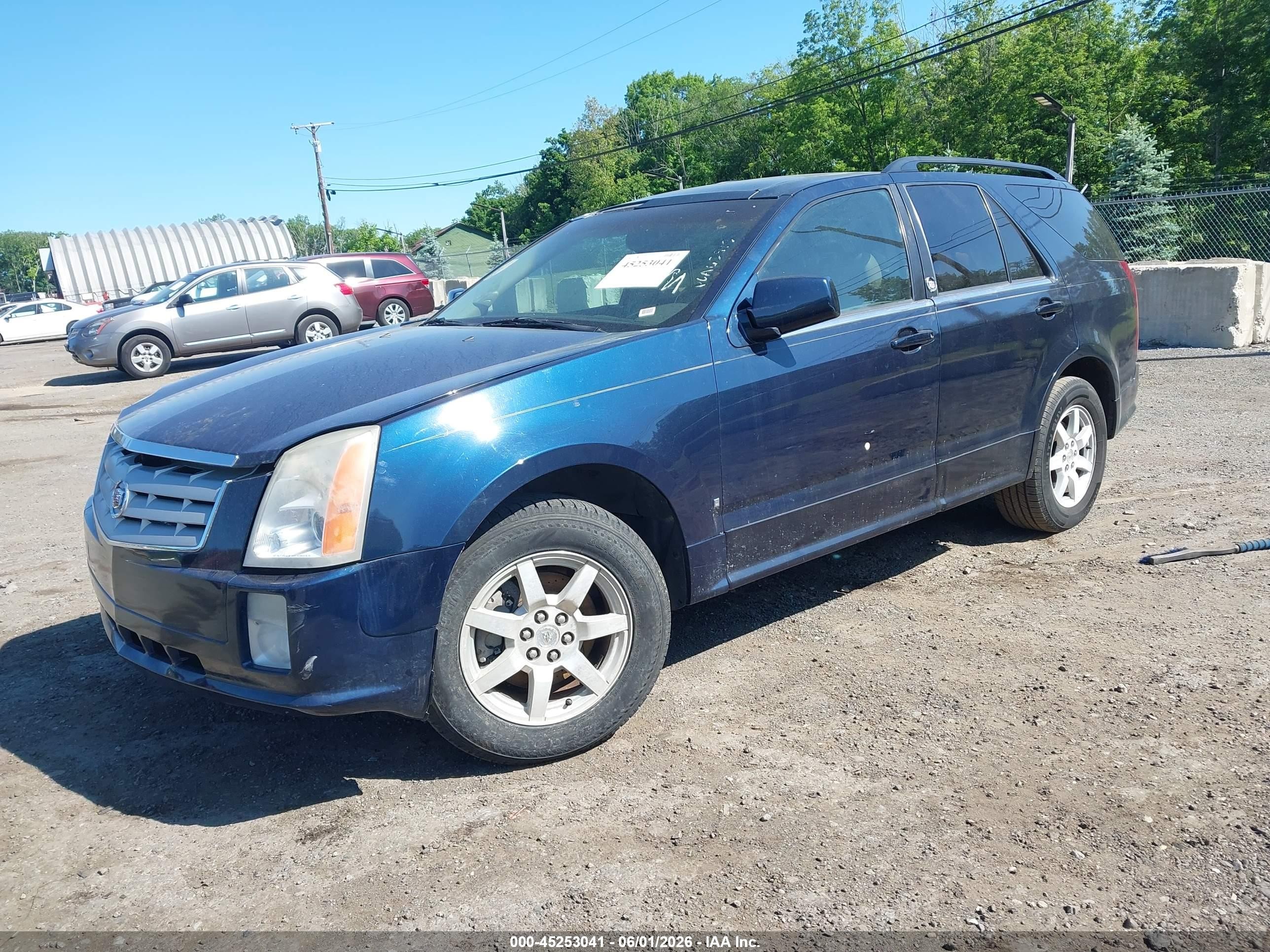 2007 Cadillac Srx V6 Dark Blue vin: 1GYEE637170154269