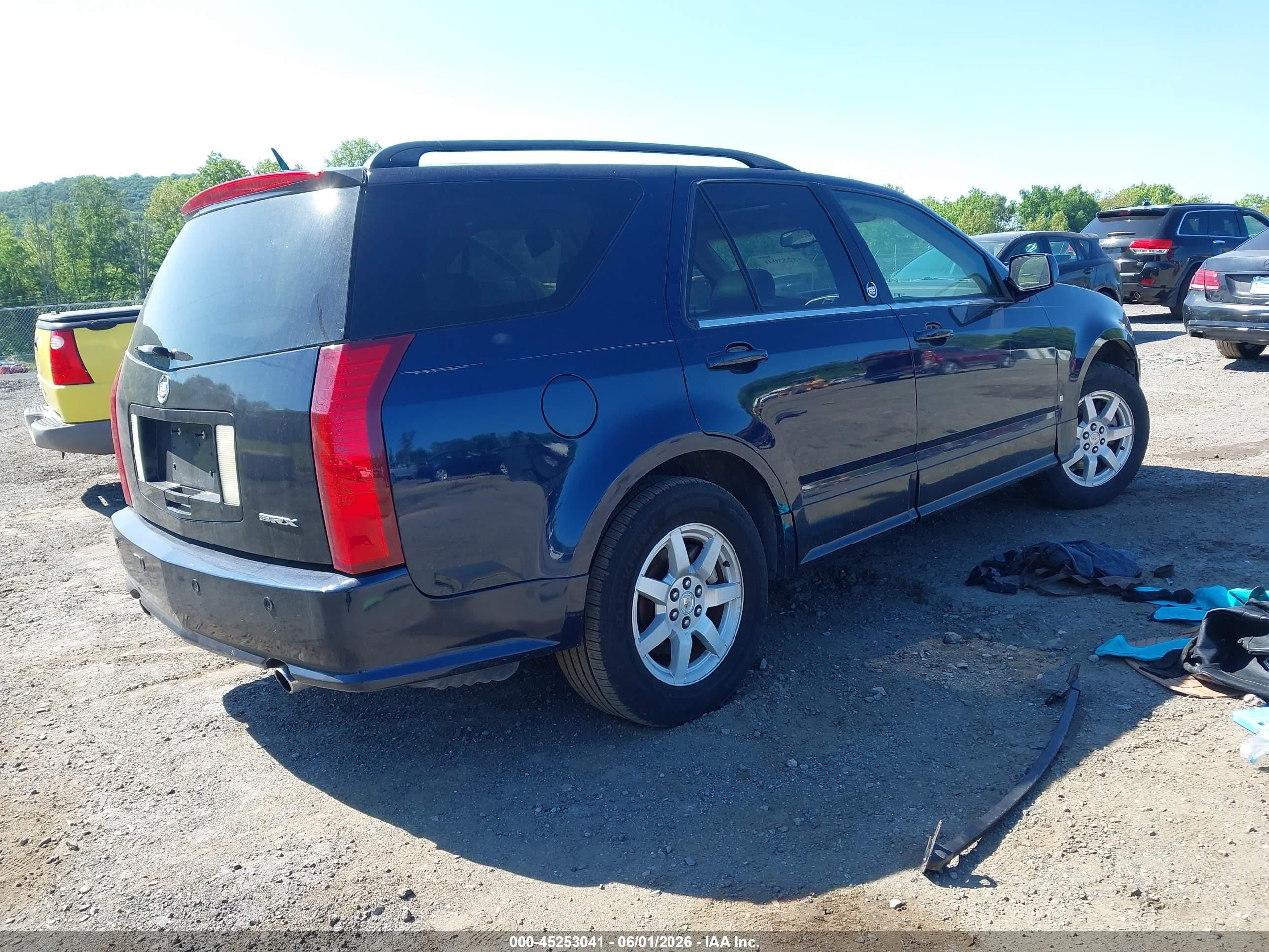 2007 Cadillac Srx V6 Dark Blue vin: 1GYEE637170154269