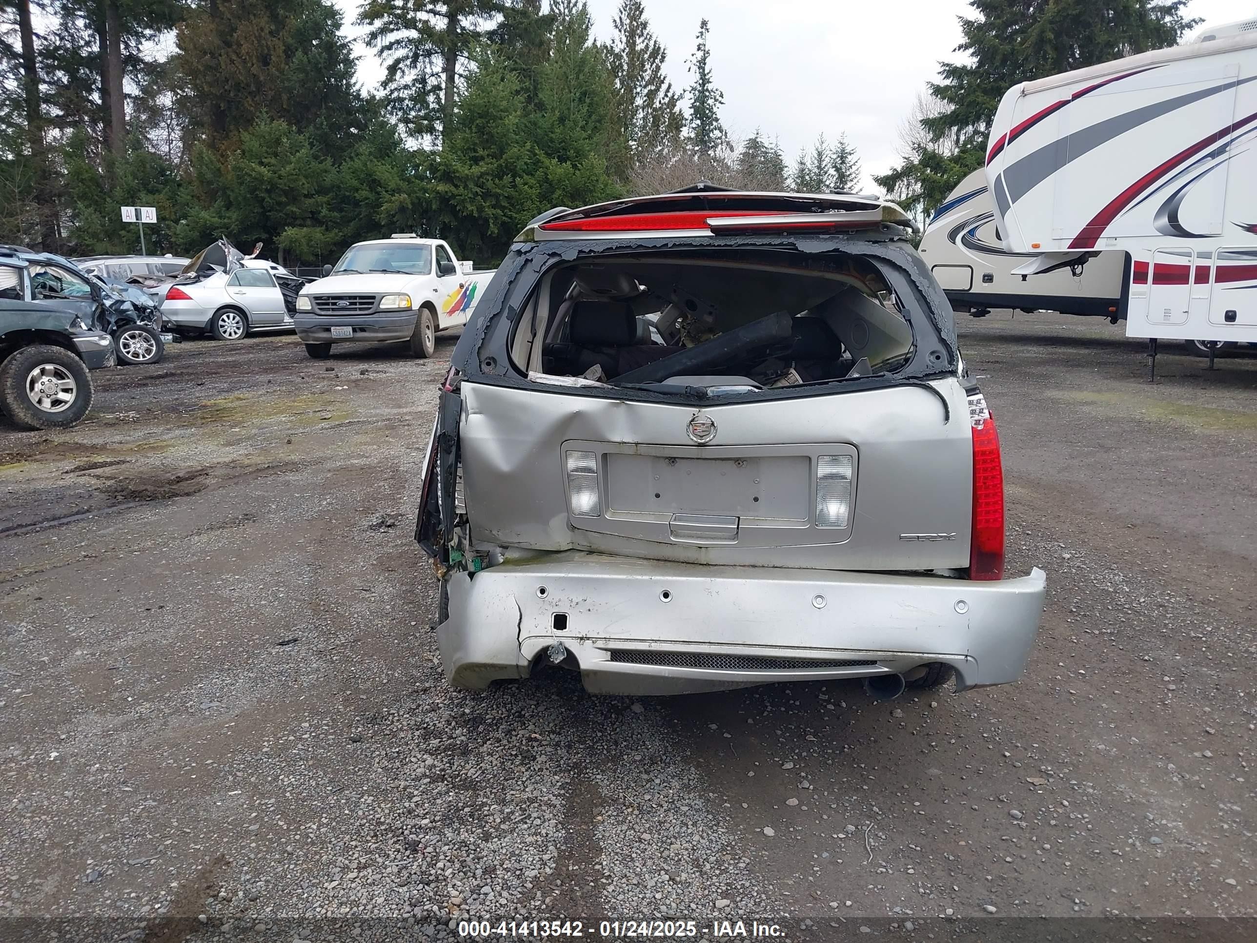 2007 Cadillac Srx V6 Silver vin: 1GYEE637170164106