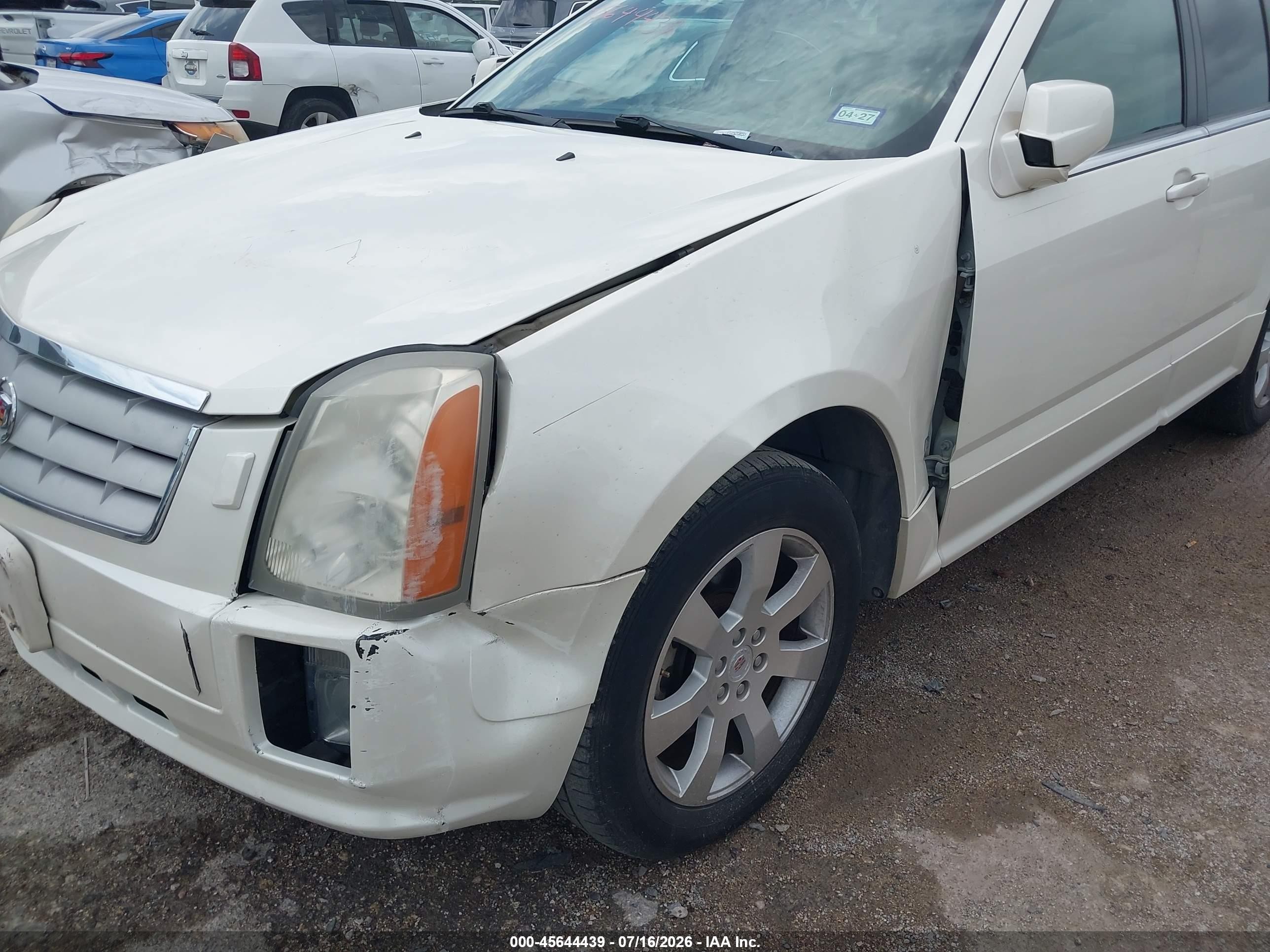 2007 Cadillac Srx V6 White vin: 1GYEE637170174361