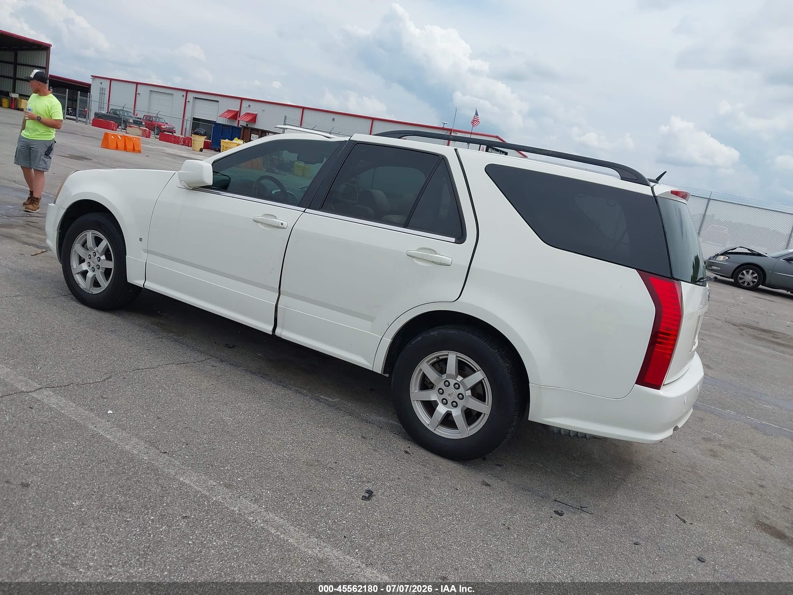 2007 Cadillac Srx V6 White vin: 1GYEE637270125198