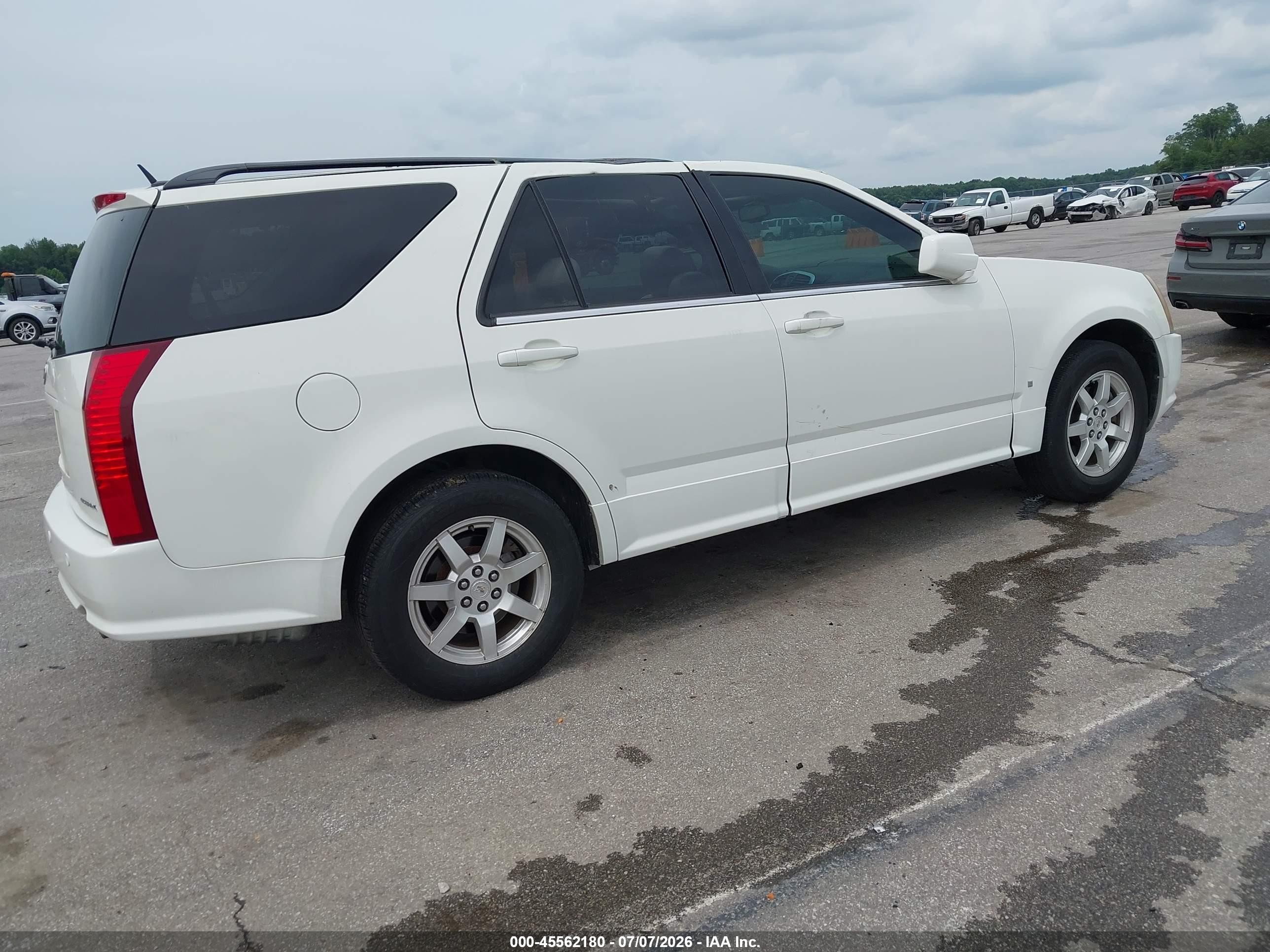2007 Cadillac Srx V6 White vin: 1GYEE637270125198