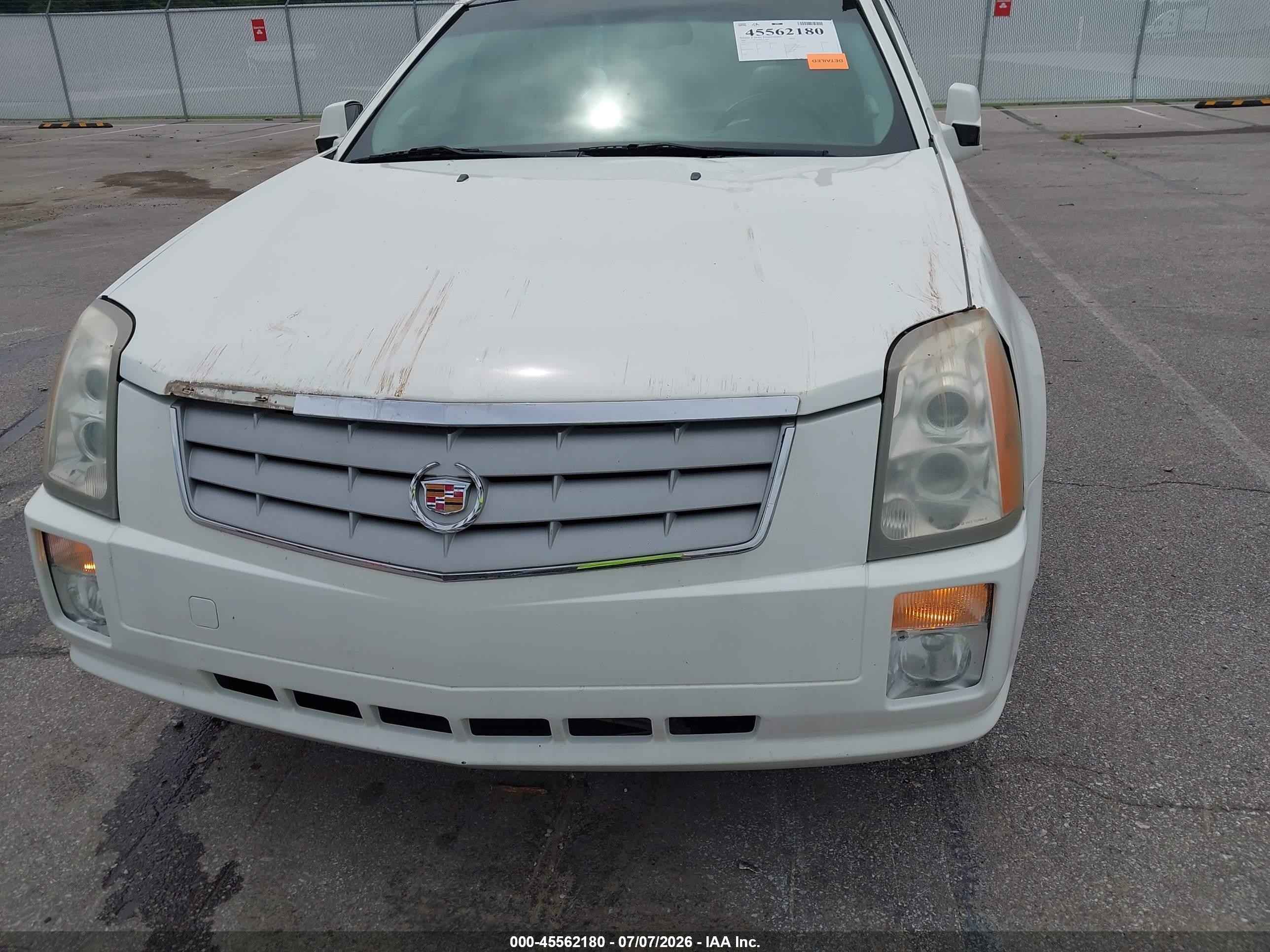 2007 Cadillac Srx V6 White vin: 1GYEE637270125198
