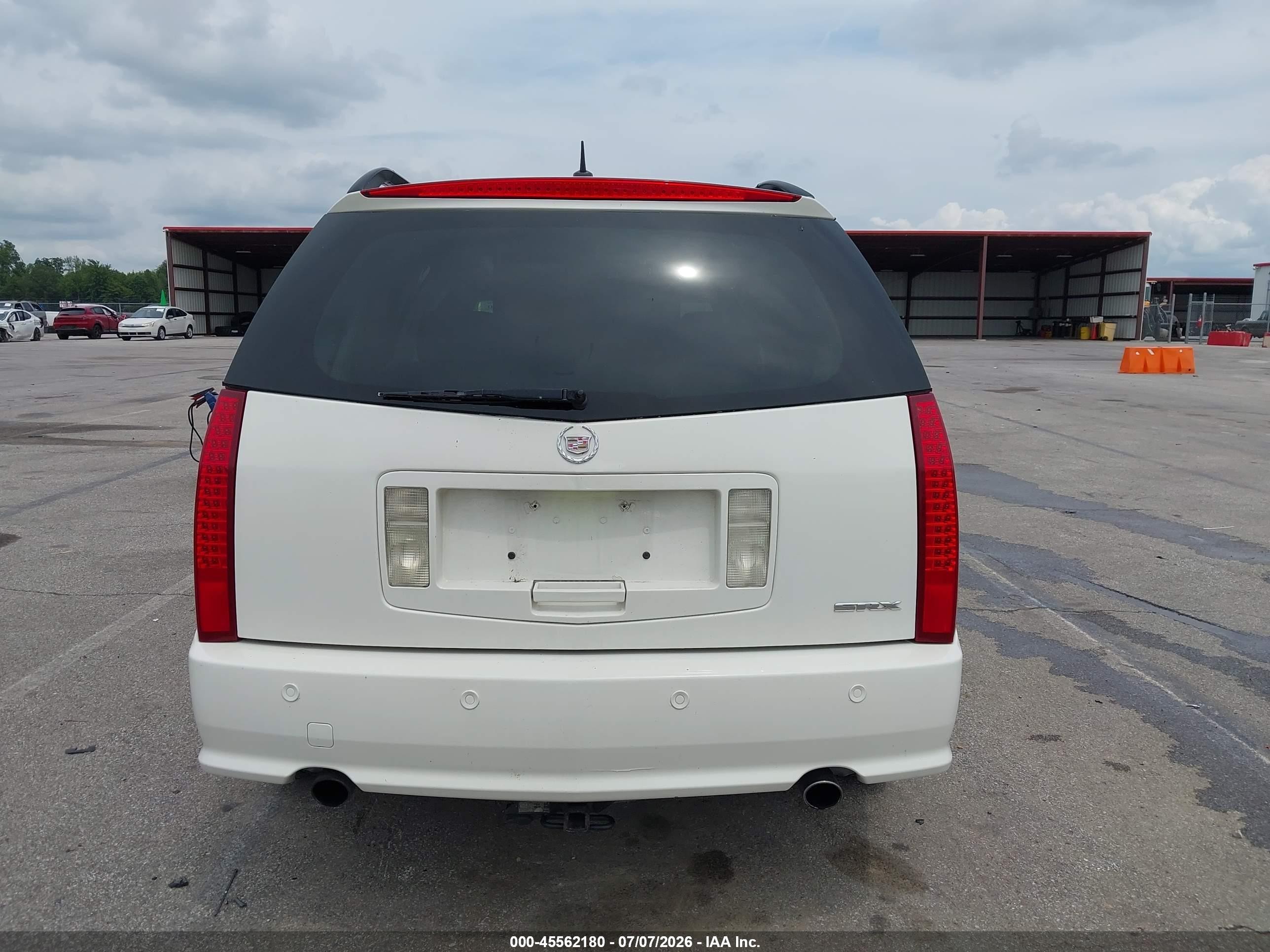 2007 Cadillac Srx V6 White vin: 1GYEE637270125198