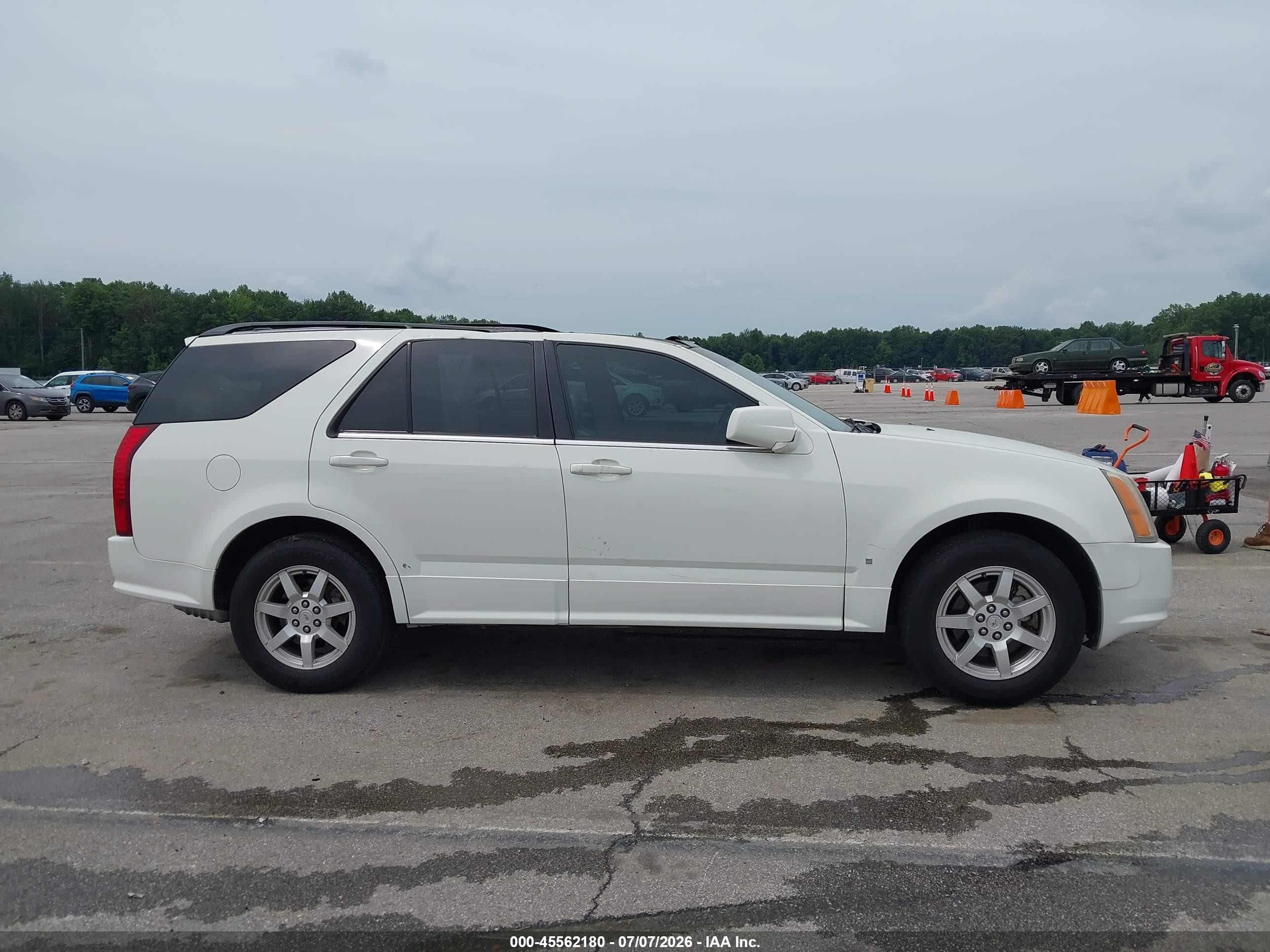 2007 Cadillac Srx V6 White vin: 1GYEE637270125198
