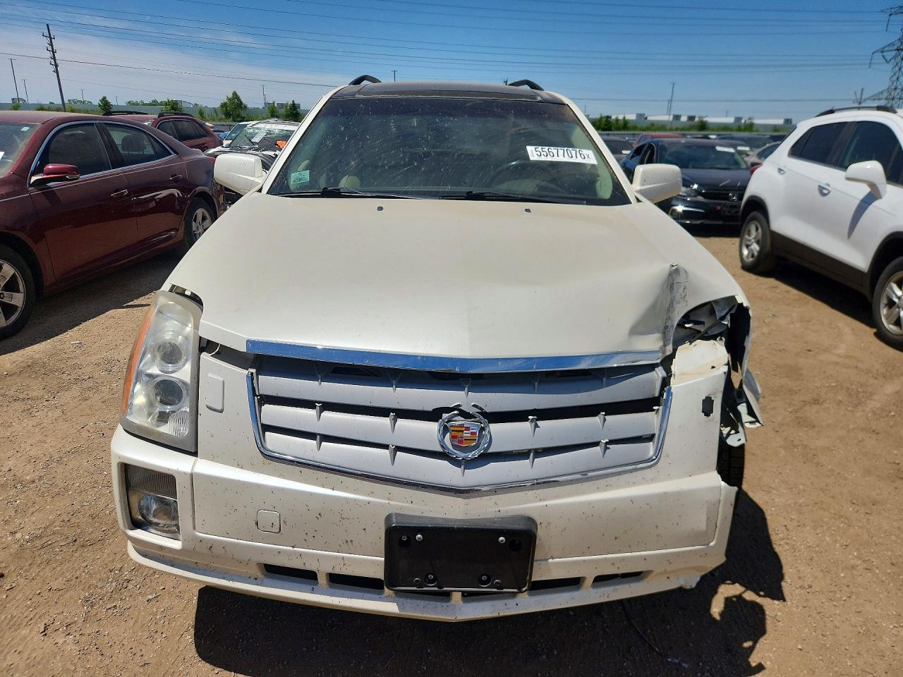 2007 Cadillac Srx White vin: 1GYEE637370136906