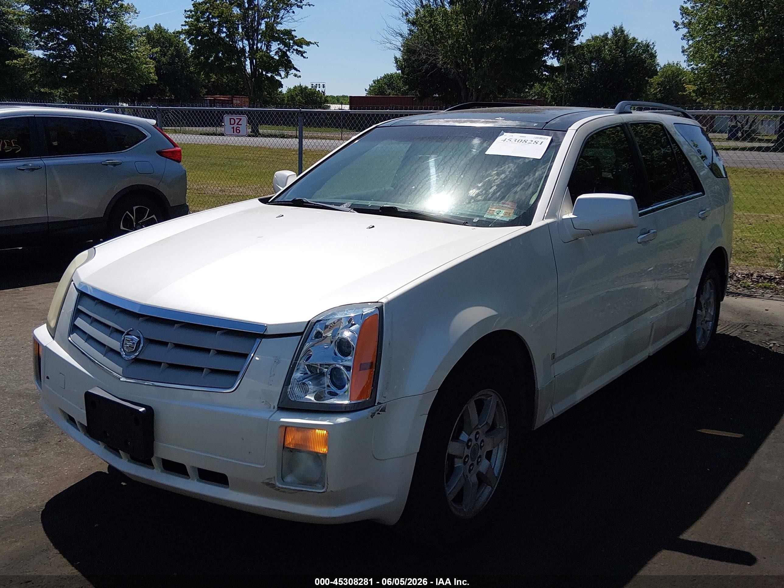 2007 Cadillac Srx V6 Белый vin: 1GYEE637470186536