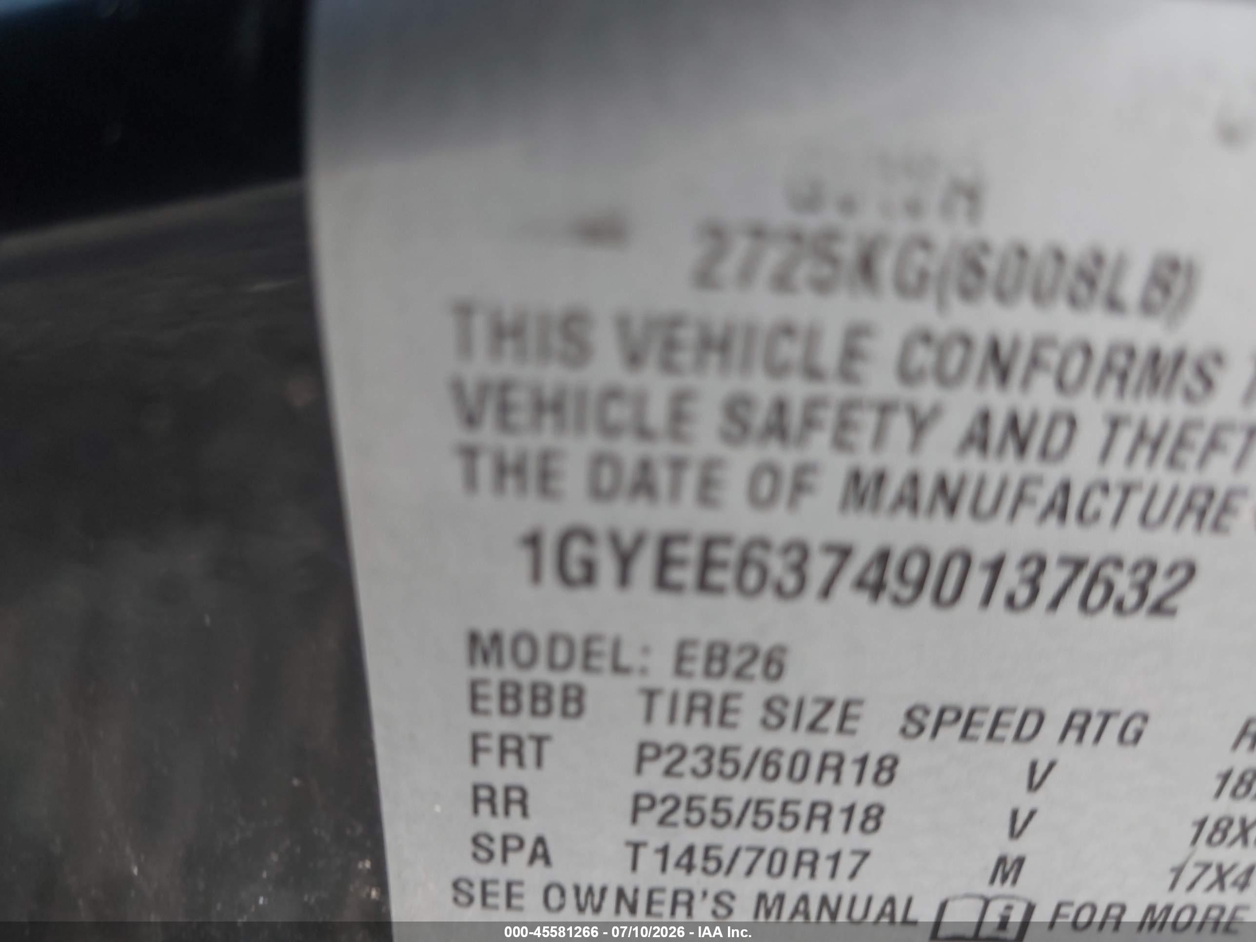 2009 Cadillac Srx V6 Черный vin: 1GYEE637490137632